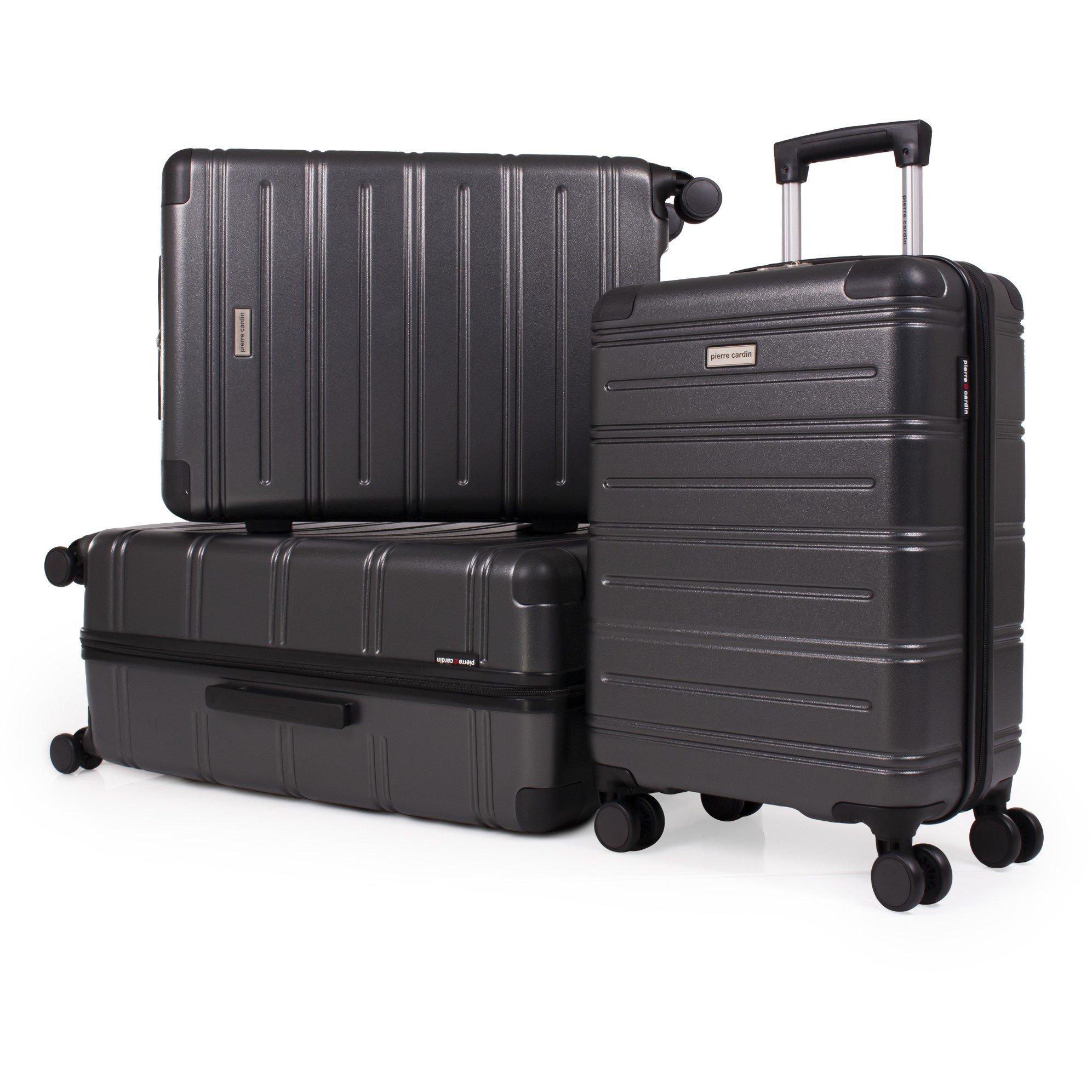 Dark Grey - Pierre Cardin - Lyon Hard Shell Suitcase Travel luggage - 7