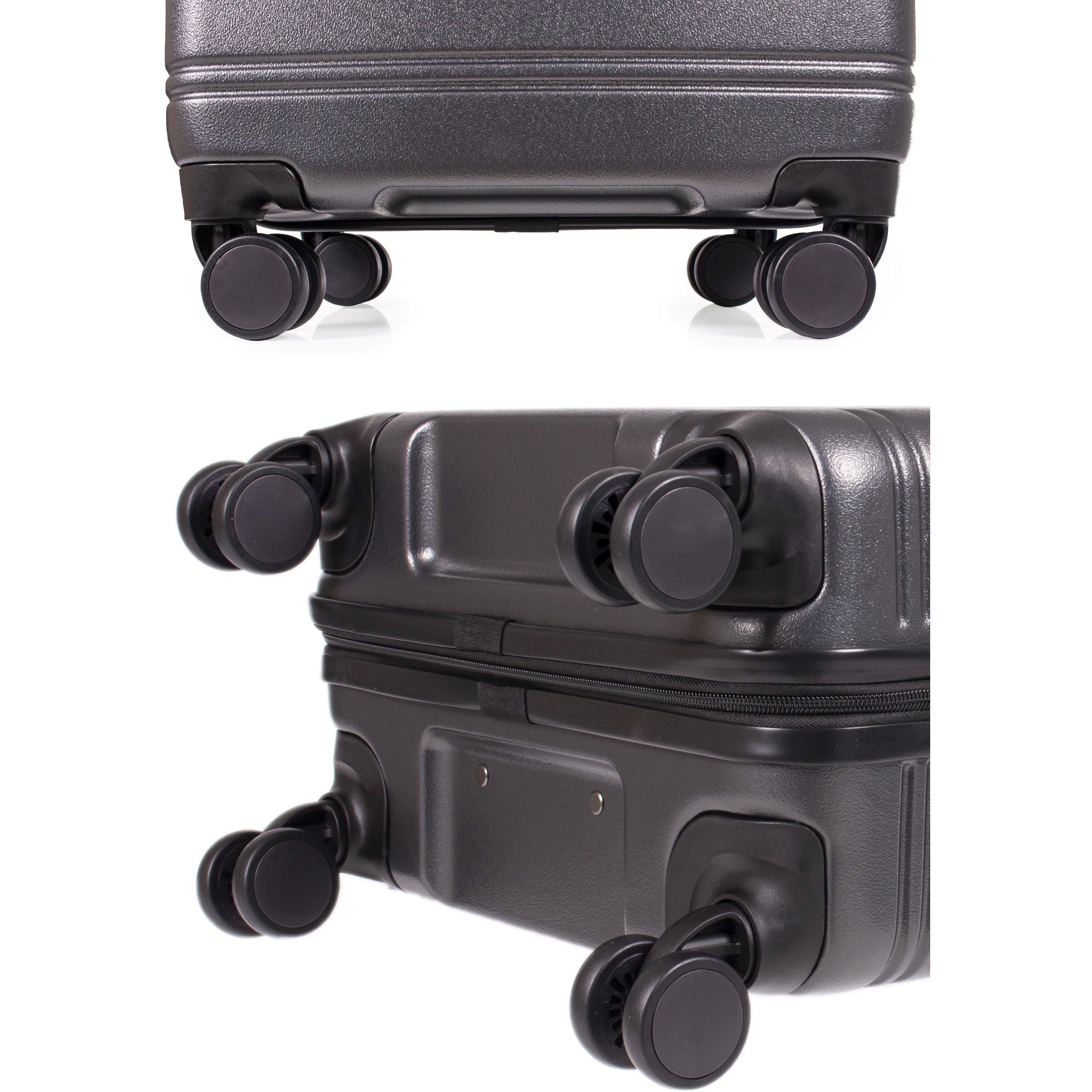 Dark Grey - Pierre Cardin - Lyon Hard Shell Suitcase Travel luggage - 8