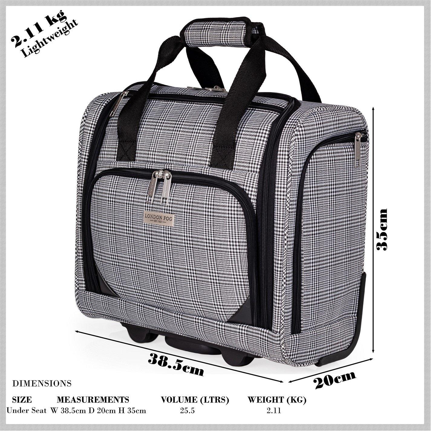 Black Lfl004-01 - London Fog - The Newbury Soft Shell Hold Luggage and Cabin Case - 5