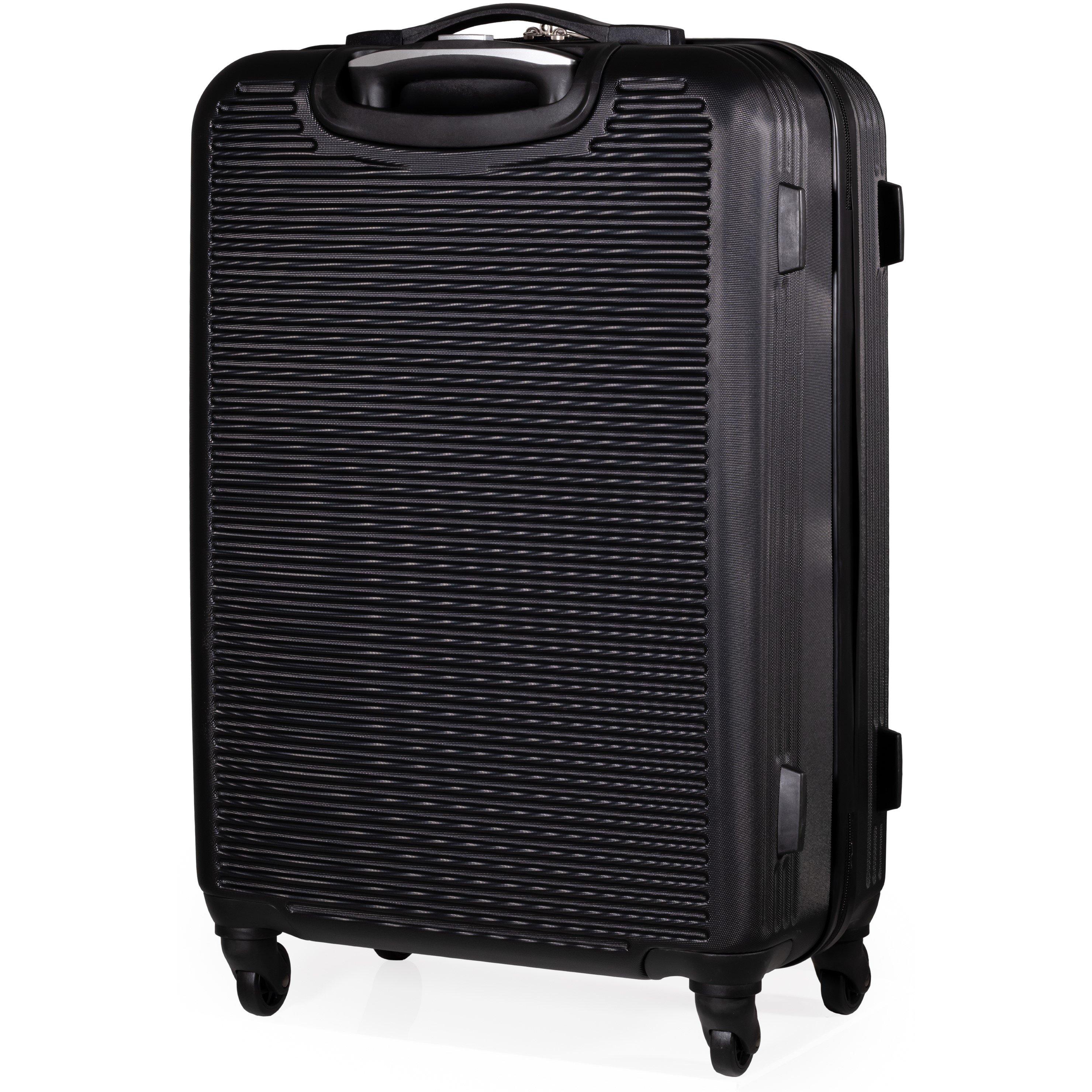 Black - Pierre Cardin - Harley Ultra Strong Suitcase Hard Shell Luggage - 2