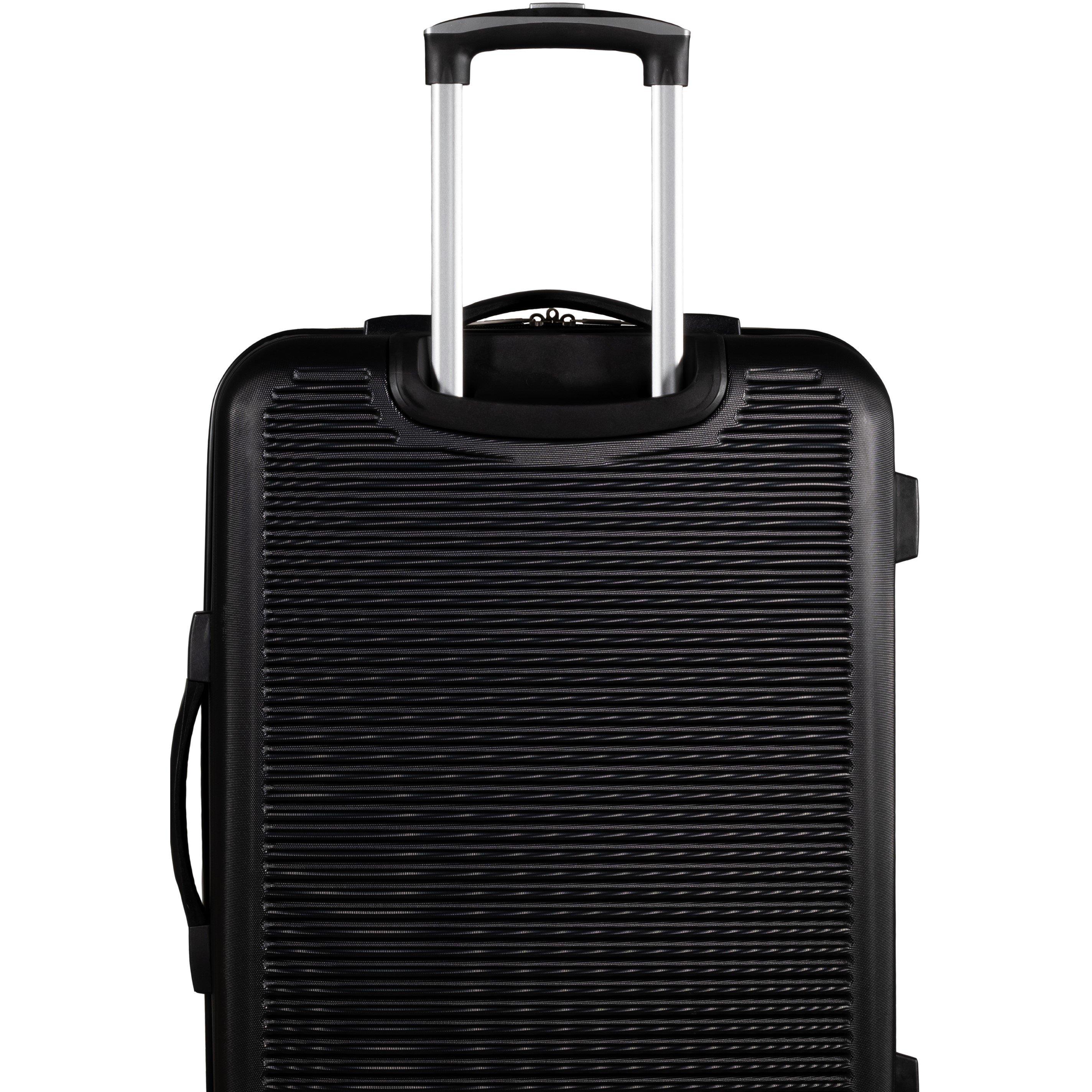 Black - Pierre Cardin - Harley Ultra Strong Suitcase Hard Shell Luggage - 3