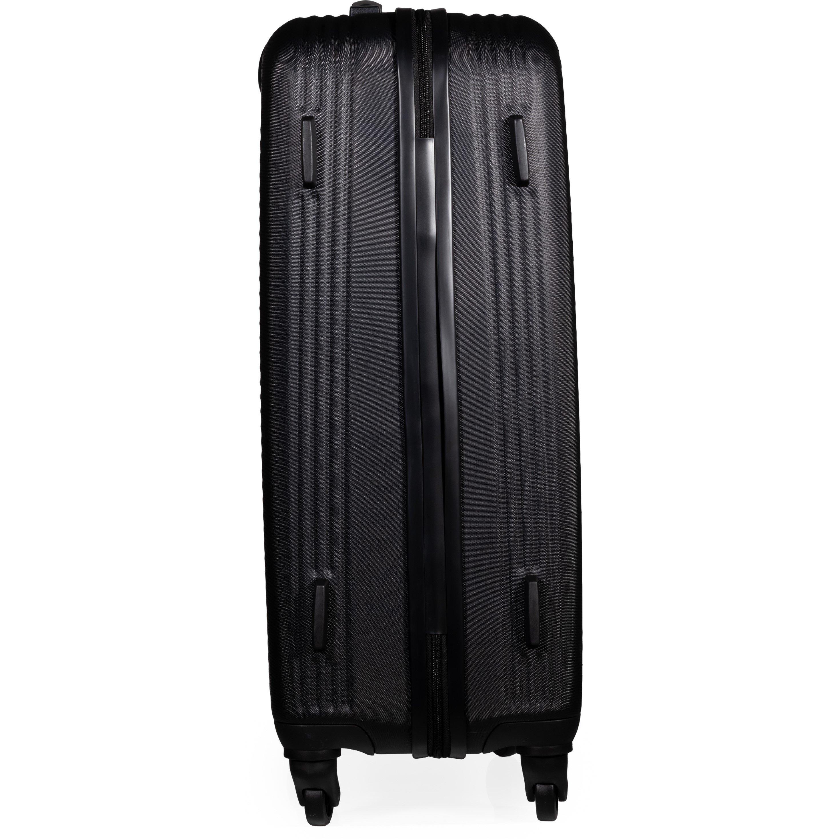 Black - Pierre Cardin - Harley Ultra Strong Suitcase Hard Shell Luggage - 5