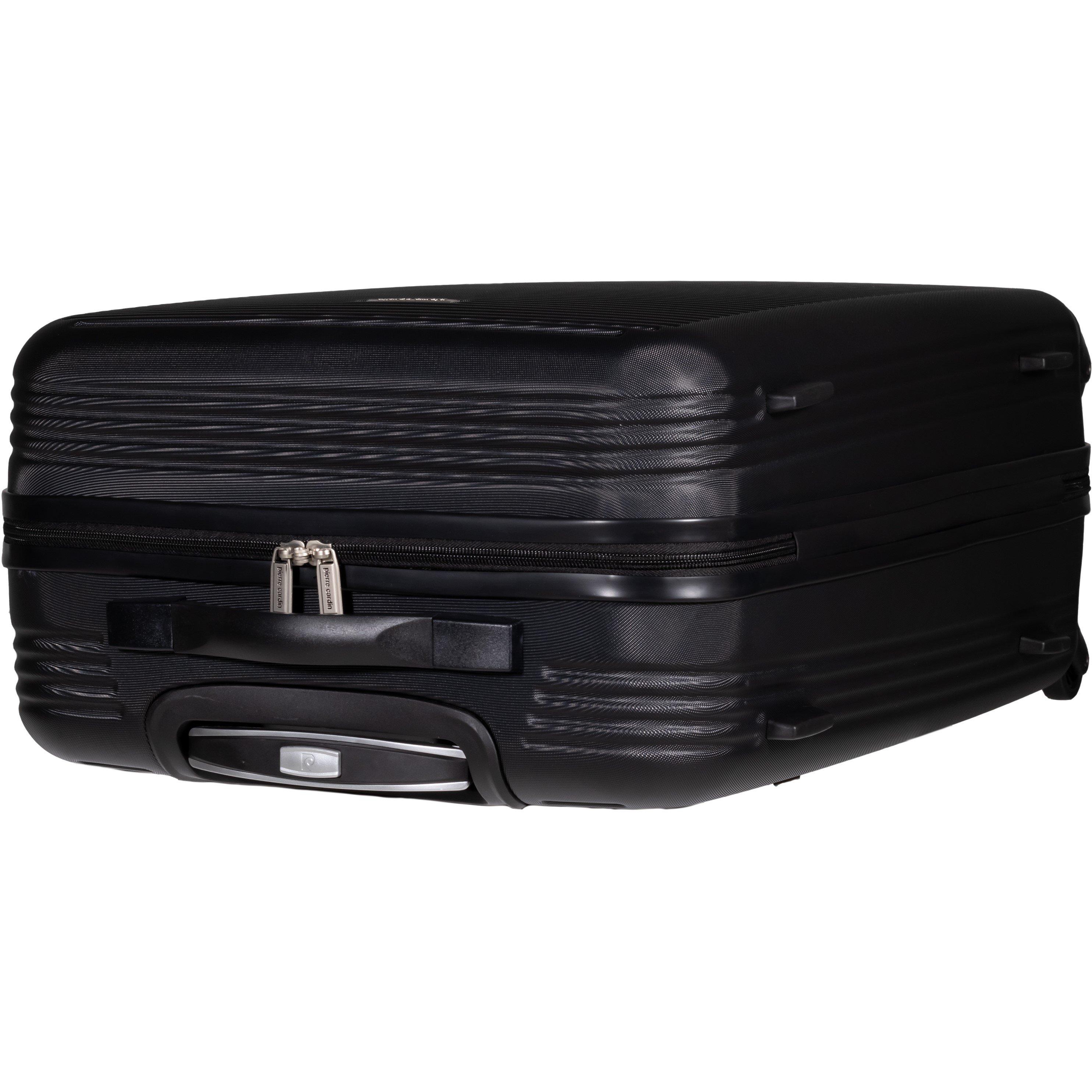 Black - Pierre Cardin - Harley Ultra Strong Suitcase Hard Shell Luggage - 6