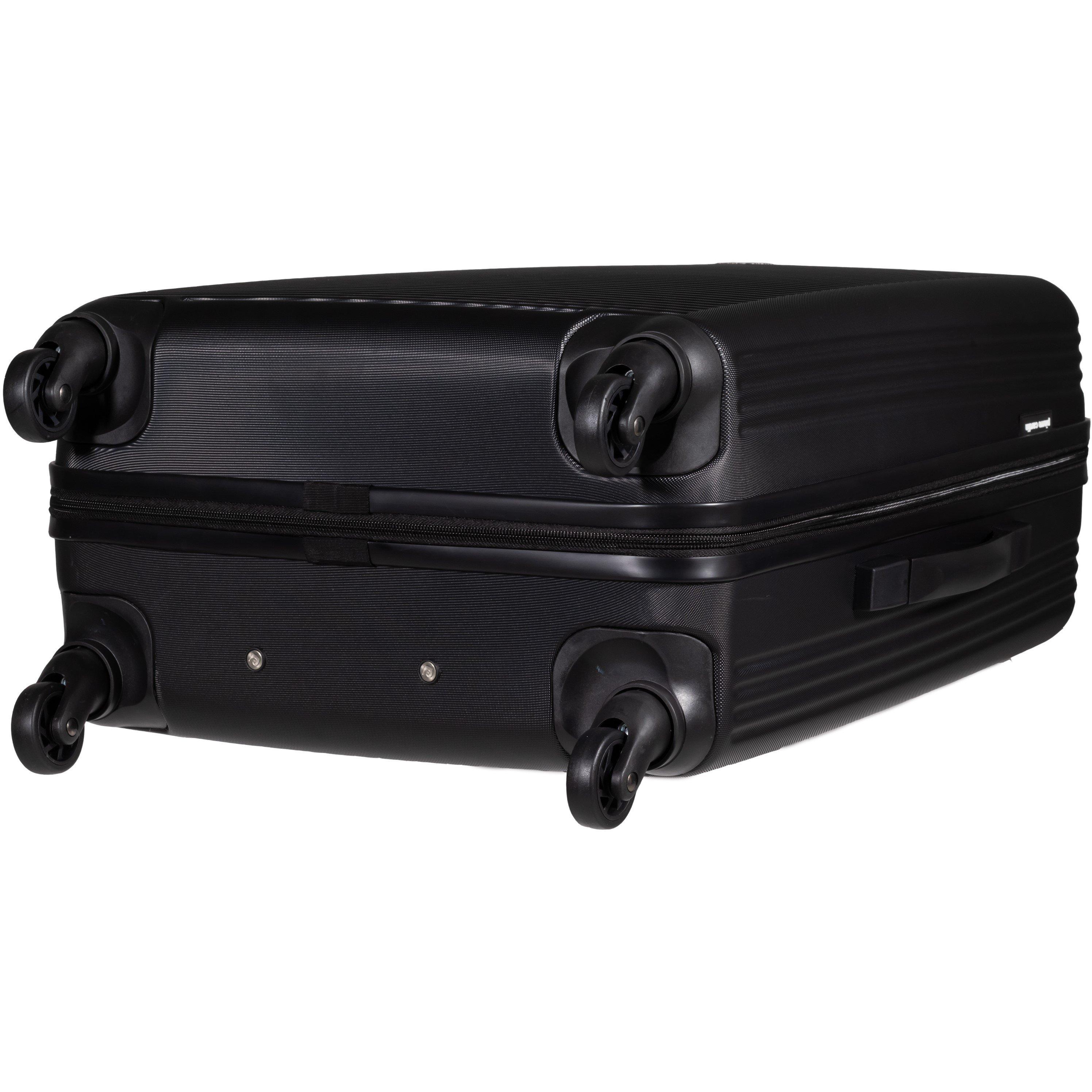 Black - Pierre Cardin - Harley Ultra Strong Suitcase Hard Shell Luggage - 7