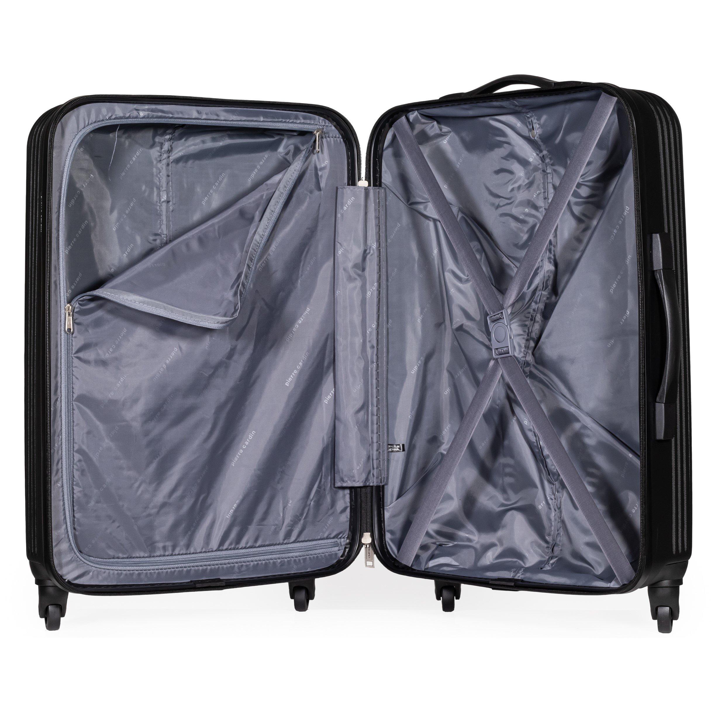 Black - Pierre Cardin - Harley Ultra Strong Suitcase Hard Shell Luggage - 8
