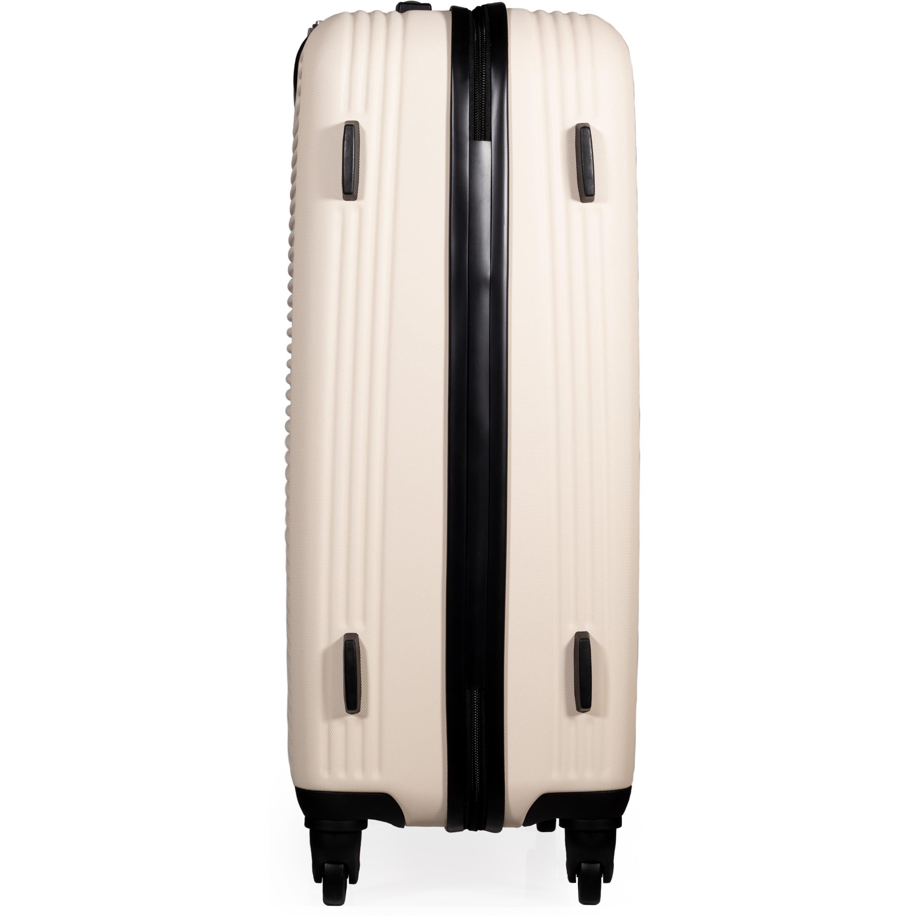 Cream - Pierre Cardin - Harley Ultra Strong Suitcase Hard Shell Luggage - 5