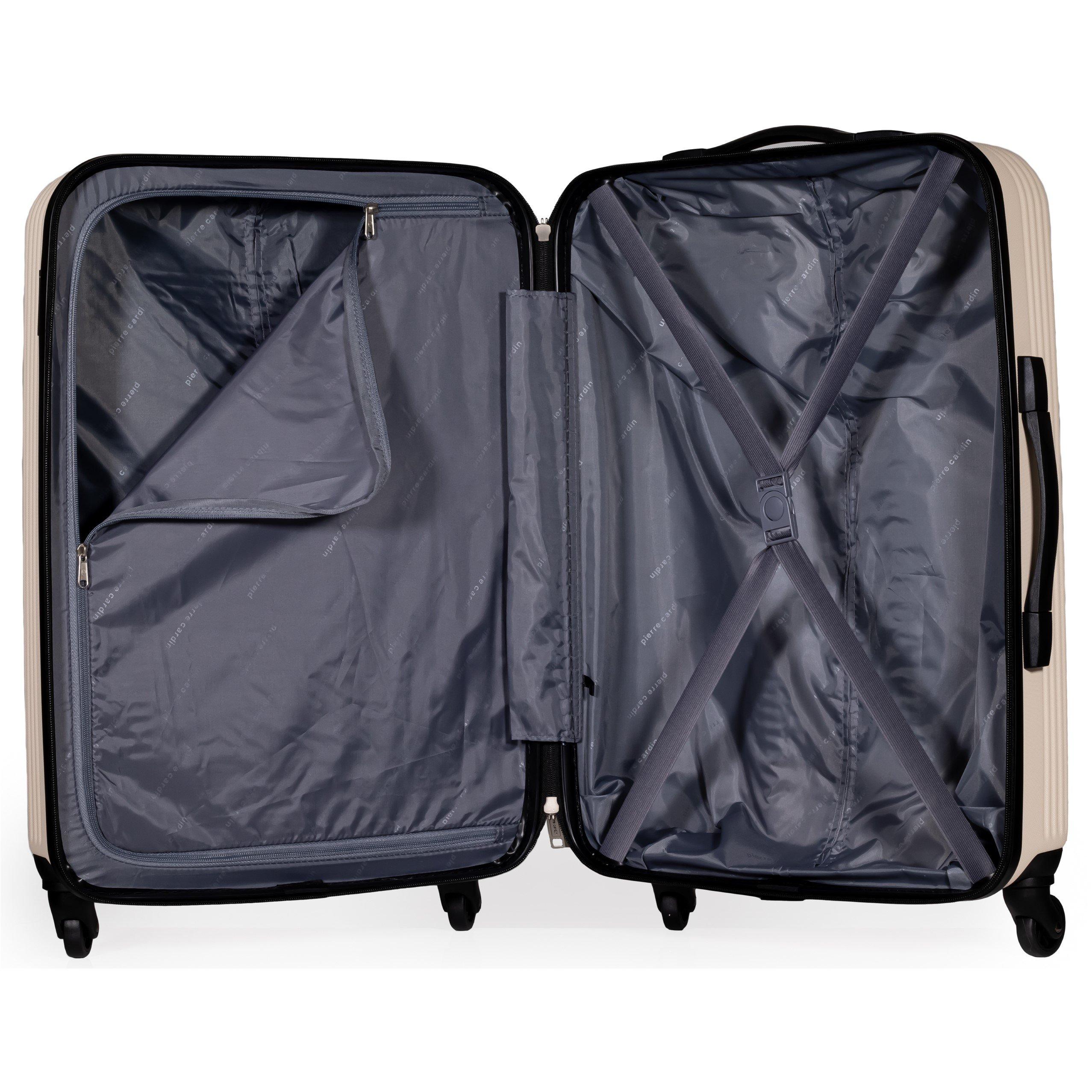 Cream - Pierre Cardin - Harley Ultra Strong Suitcase Hard Shell Luggage - 8