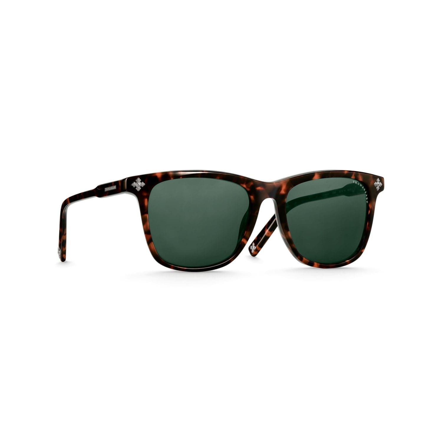 Brown - Thomas Sabo - Marlon Square Cross Havana Sunglasses - 2