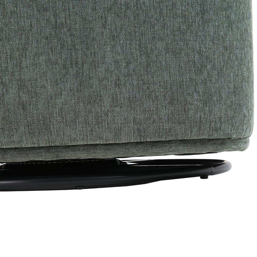 Dark Green - Kabinet UK - Chic Upholstered Swivel Chair - 7