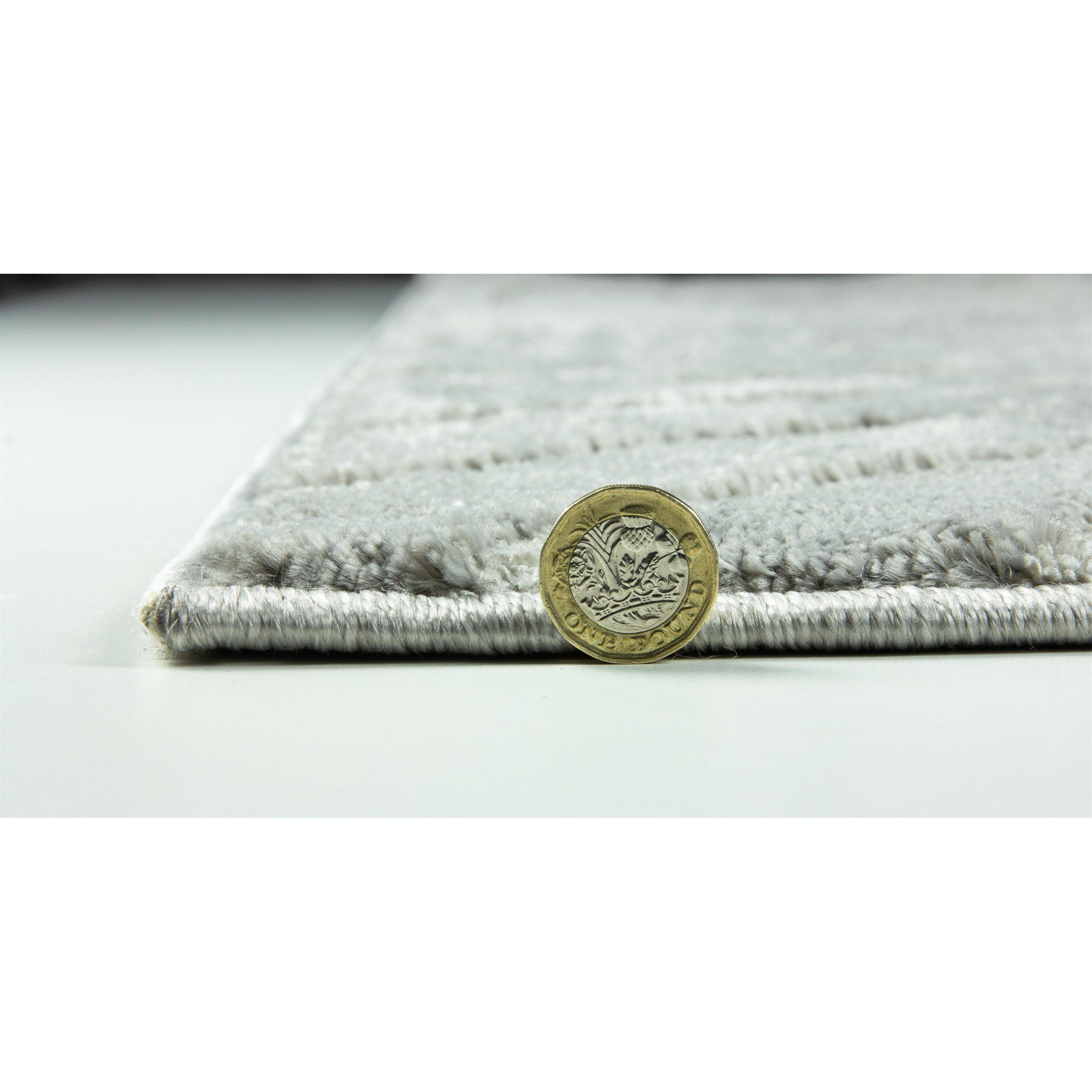 Grey - Arthouse - Rhythm Sculpt Grey 200 x 290cm Rug - 3