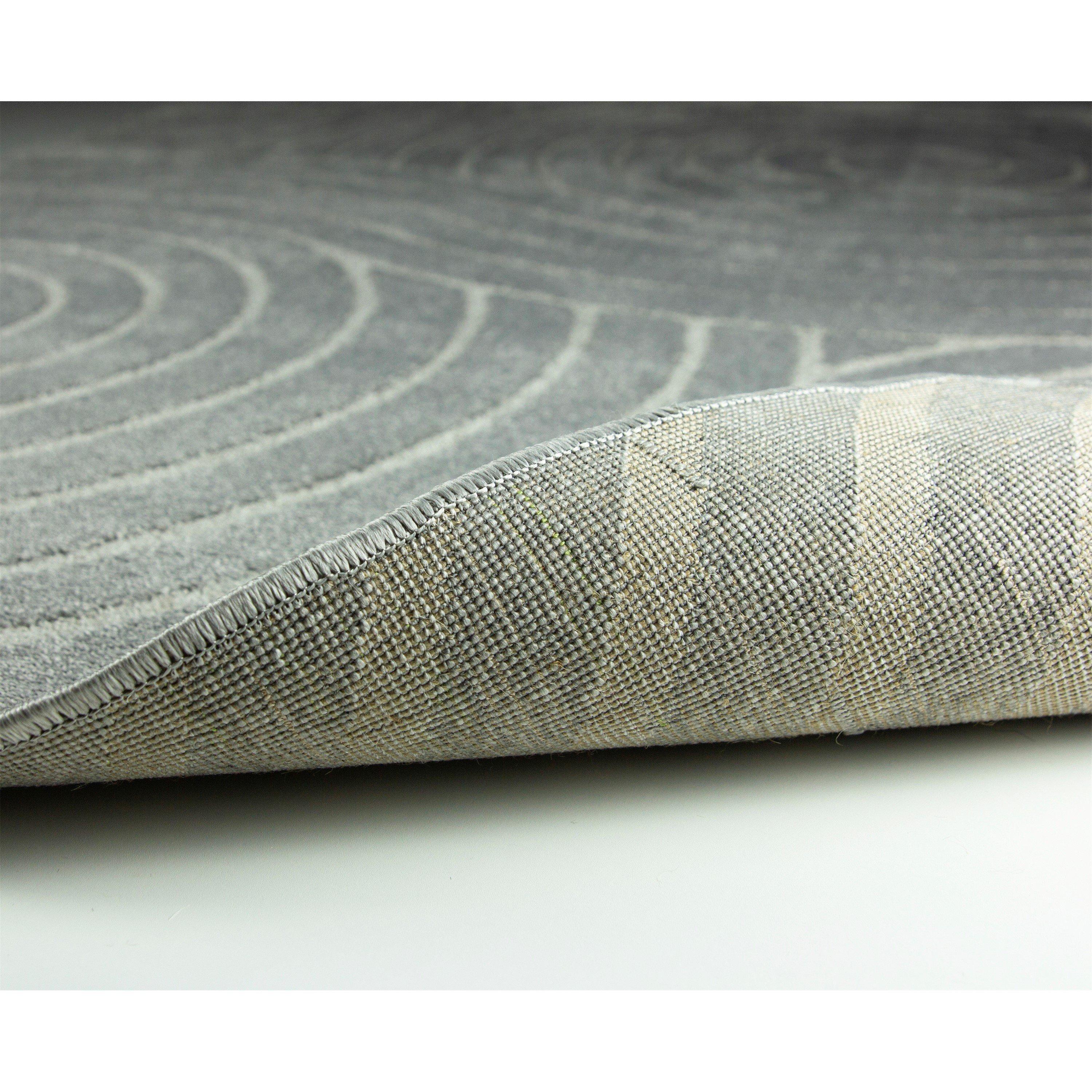Grey - Arthouse - Rhythm Sculpt Grey 200 x 290cm Rug - 4