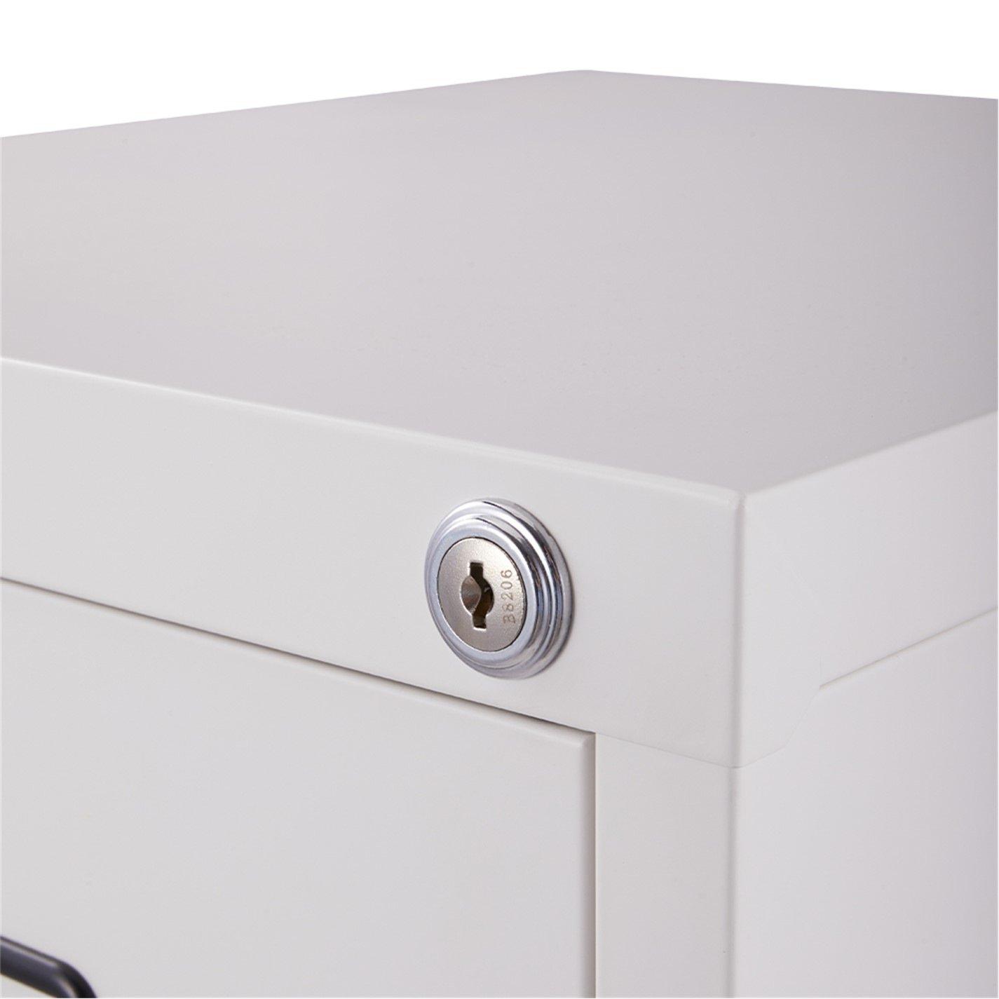 White - Kabinet UK - 4-Drawer Vertical File Cabinet with Interlock - 4