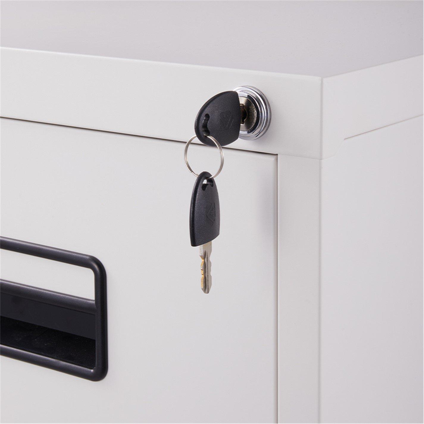 White - Kabinet UK - 4-Drawer Vertical File Cabinet with Interlock - 5