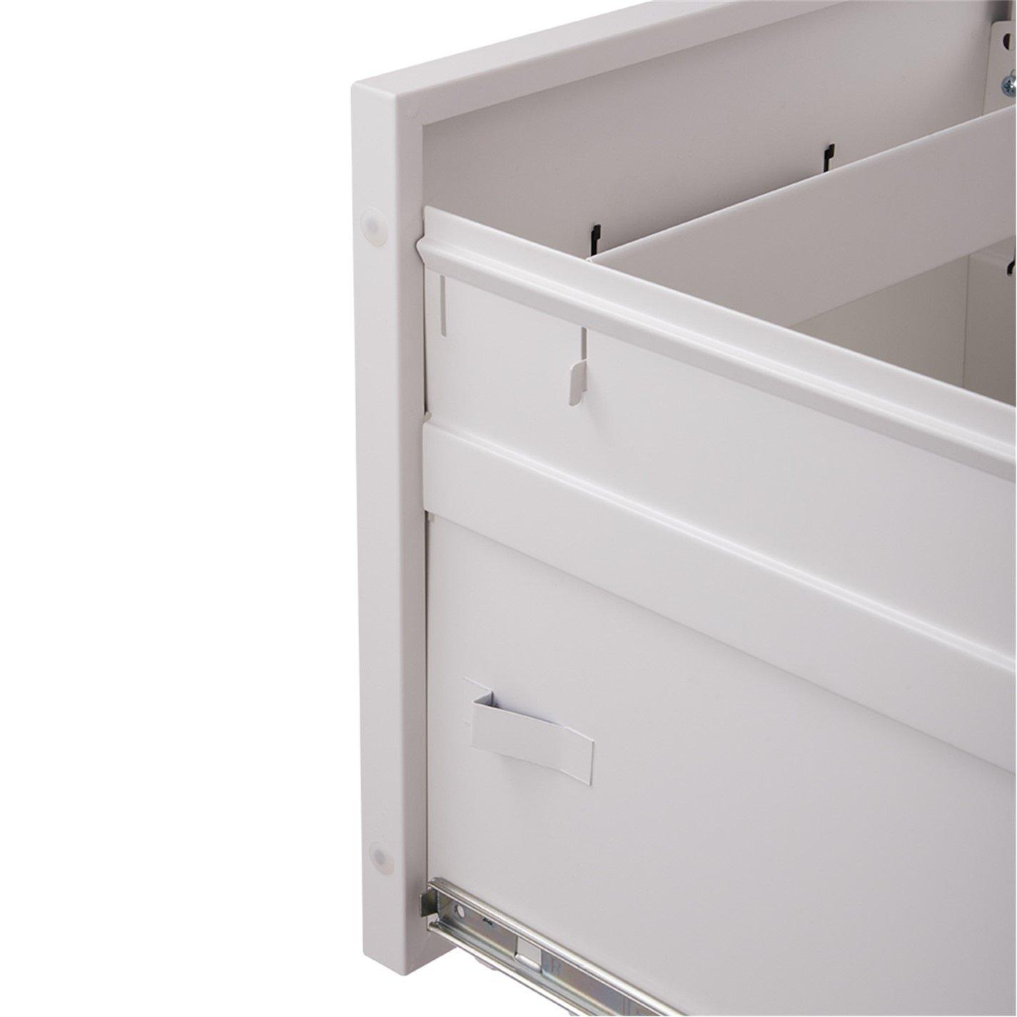 White - Kabinet UK - 4-Drawer Vertical File Cabinet with Interlock - 6