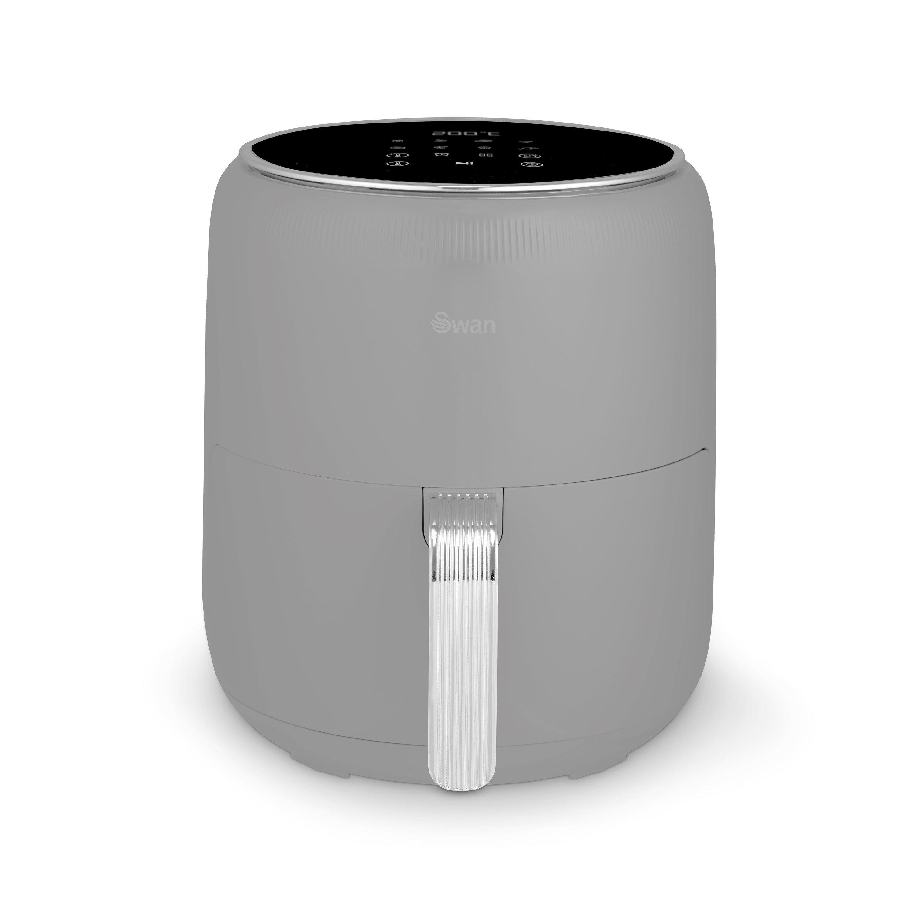 Grey - Swan - Swan Retro 4.5L Air Fryer Grey Digital - 1