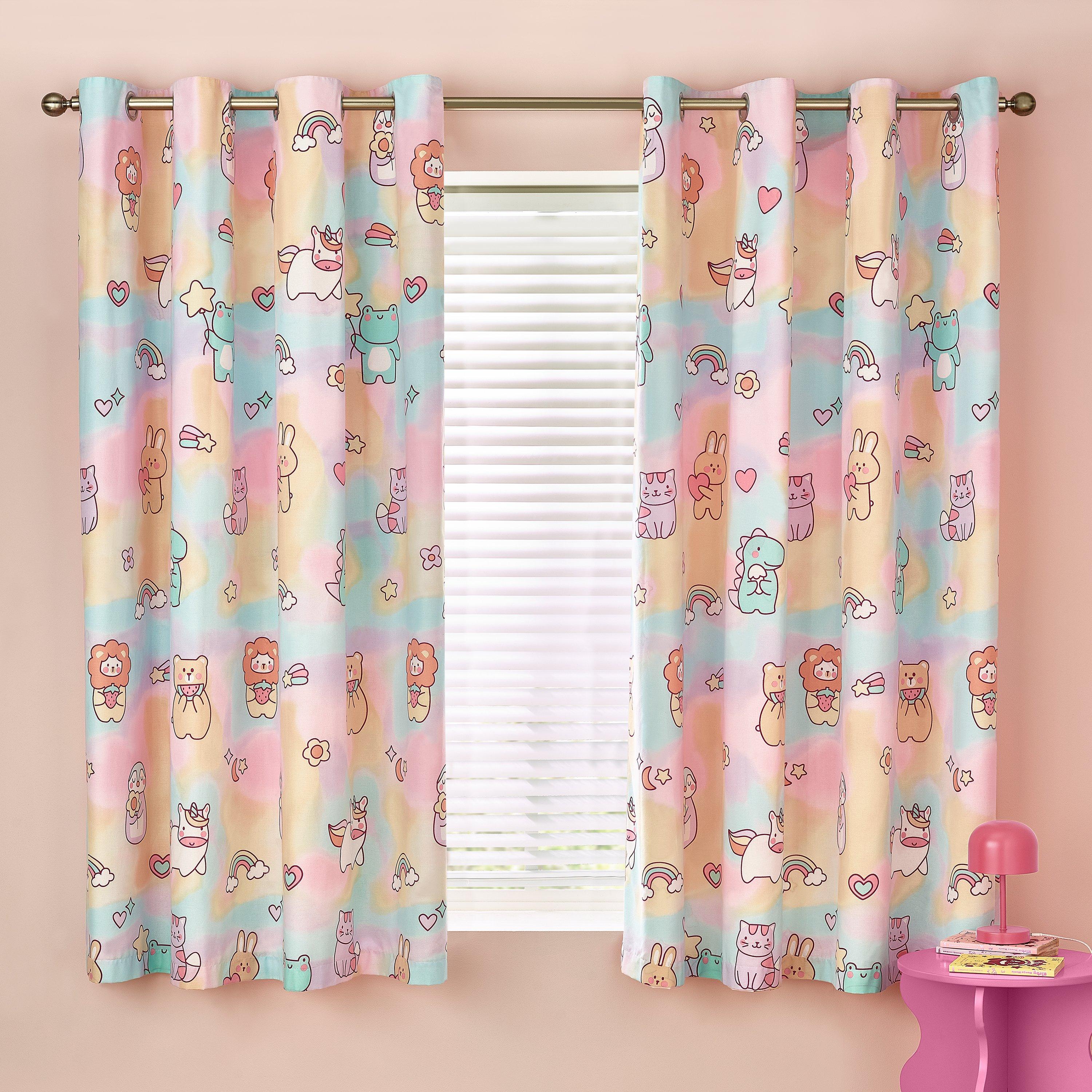 Pastel - Catherine Lansfield - Forever Together Fully Reversible Eyelet Curtains - 2