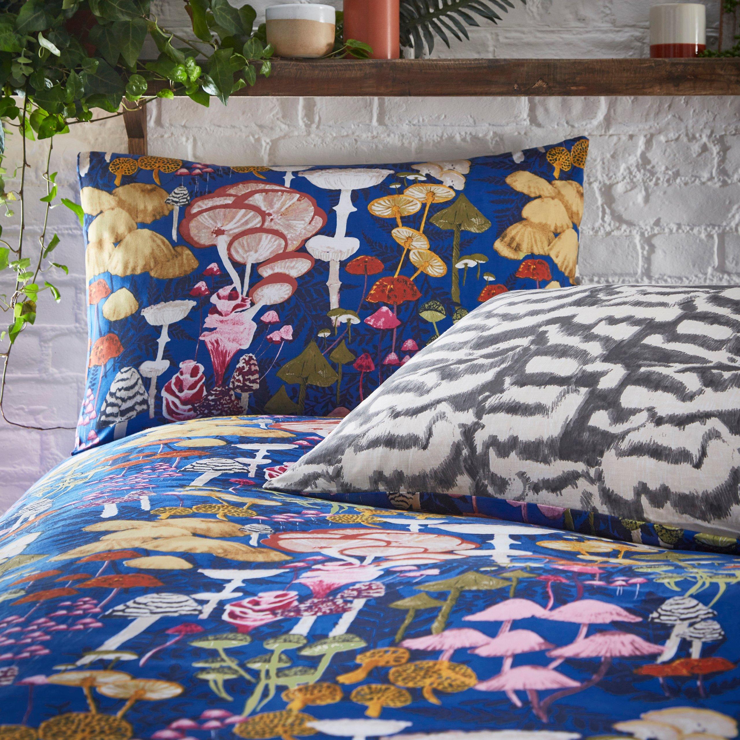 Cobalt - furn. - Amanita Abstract Mushroom Duvet Set - 3