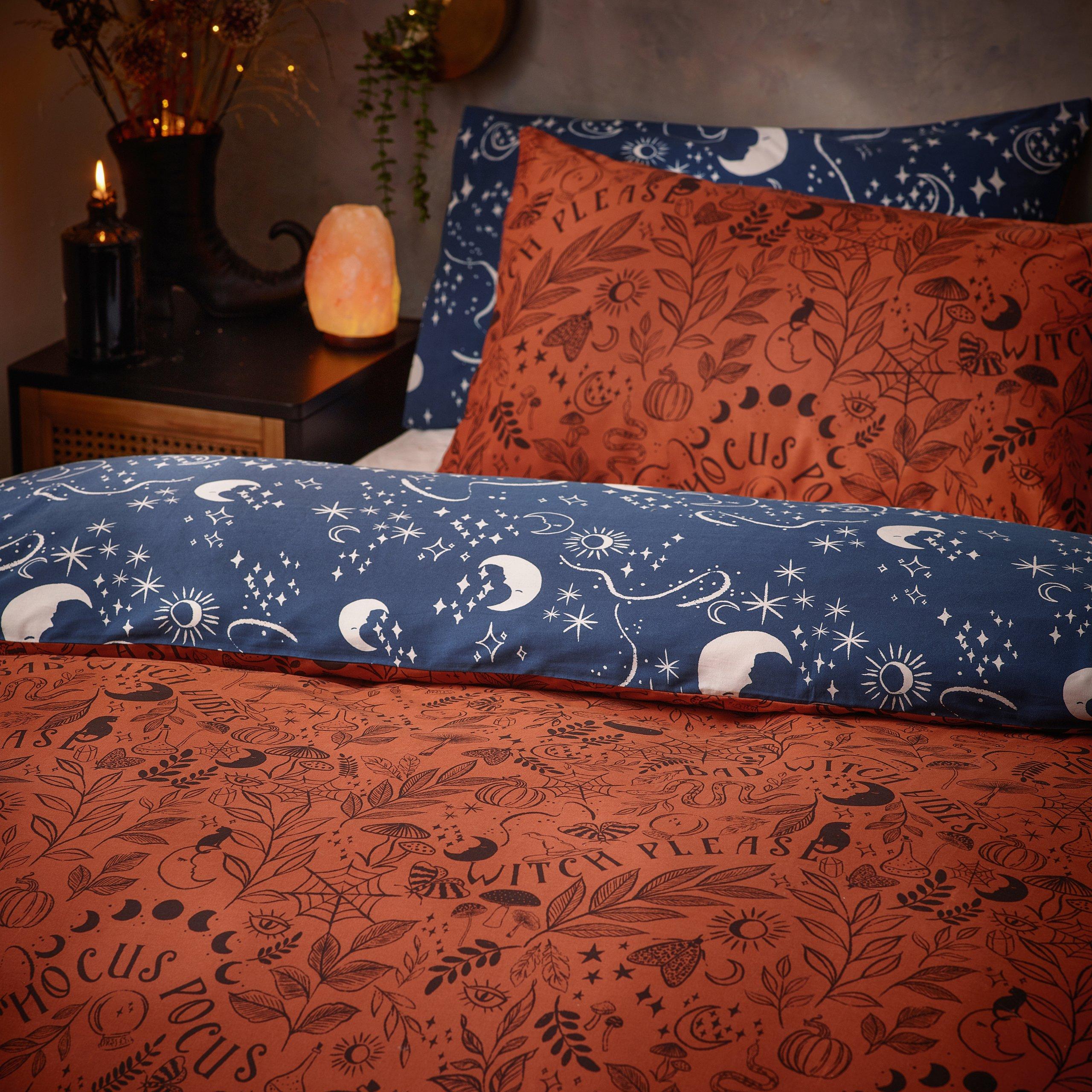 Rust - furn. - Witchy Vibes Reversible Duvet Set - 3