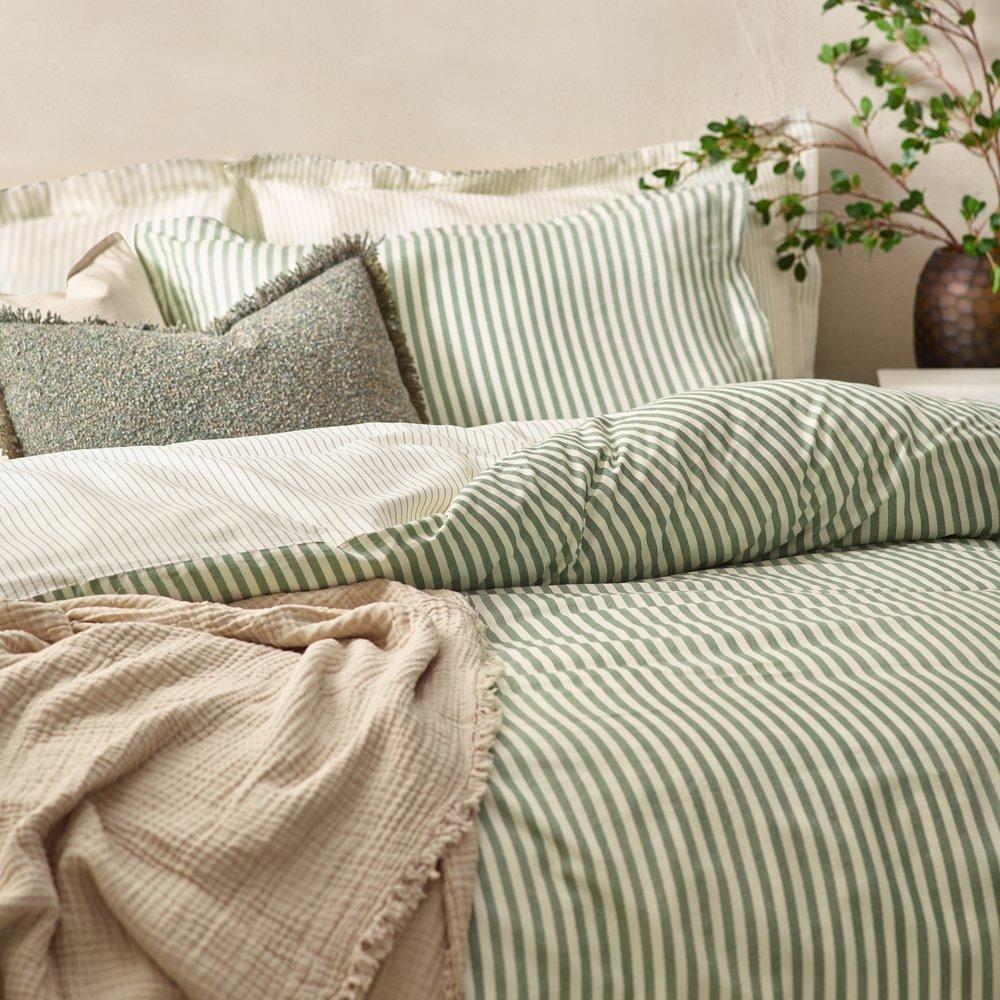 Forest - Yard - Hebden Stripe 100% Cotton Duvet Set - 2
