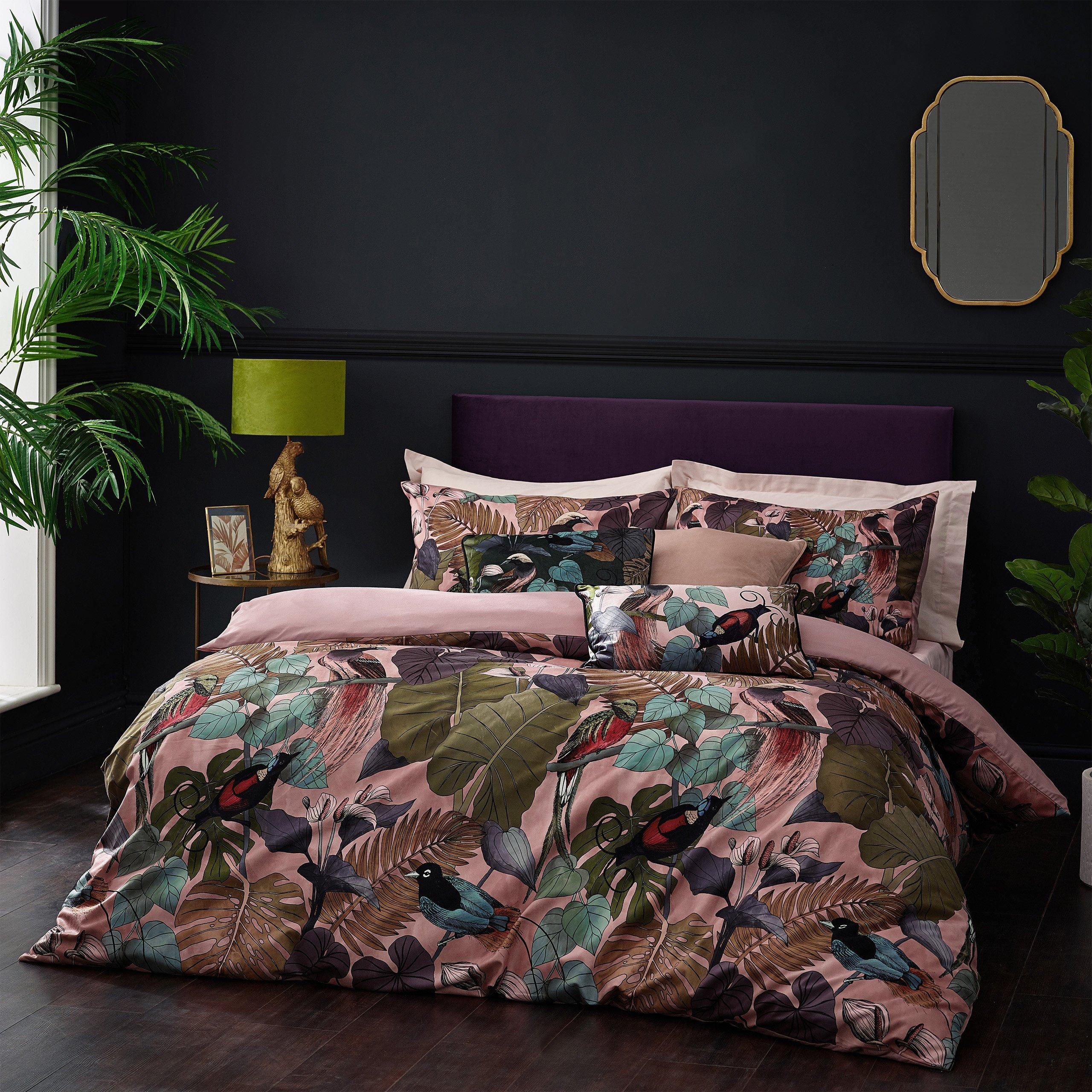 Dusky Blush - Wylder - Moriyo Tropical Velvet Duvet Set - 1