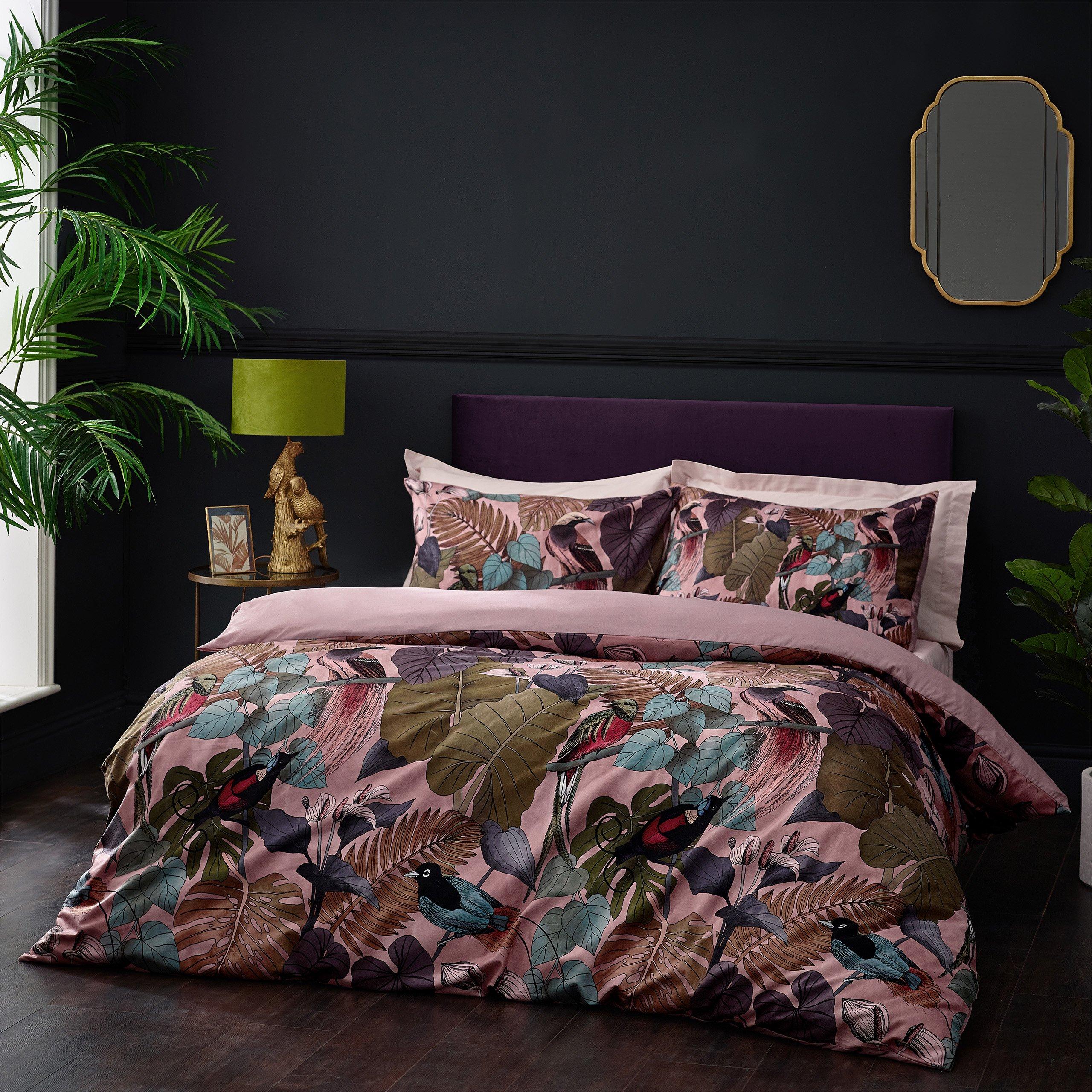 Dusky Blush - Wylder - Moriyo Tropical Velvet Duvet Set - 2