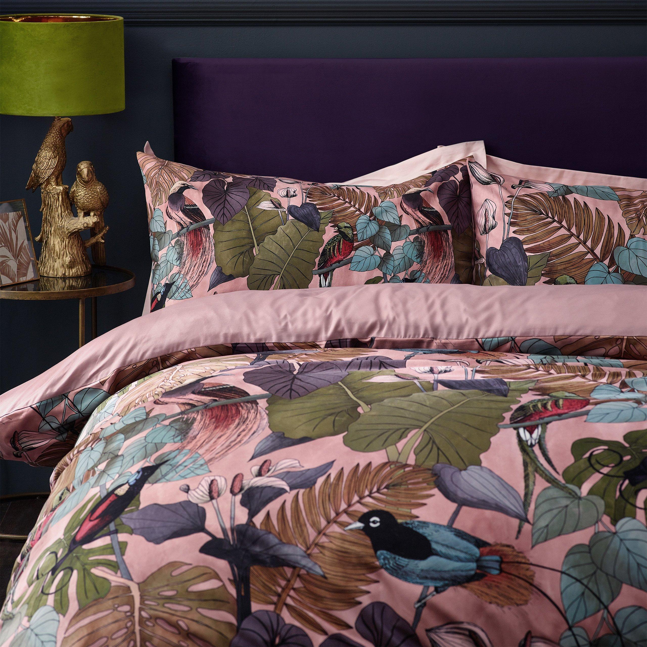 Dusky Blush - Wylder - Moriyo Tropical Velvet Duvet Set - 3