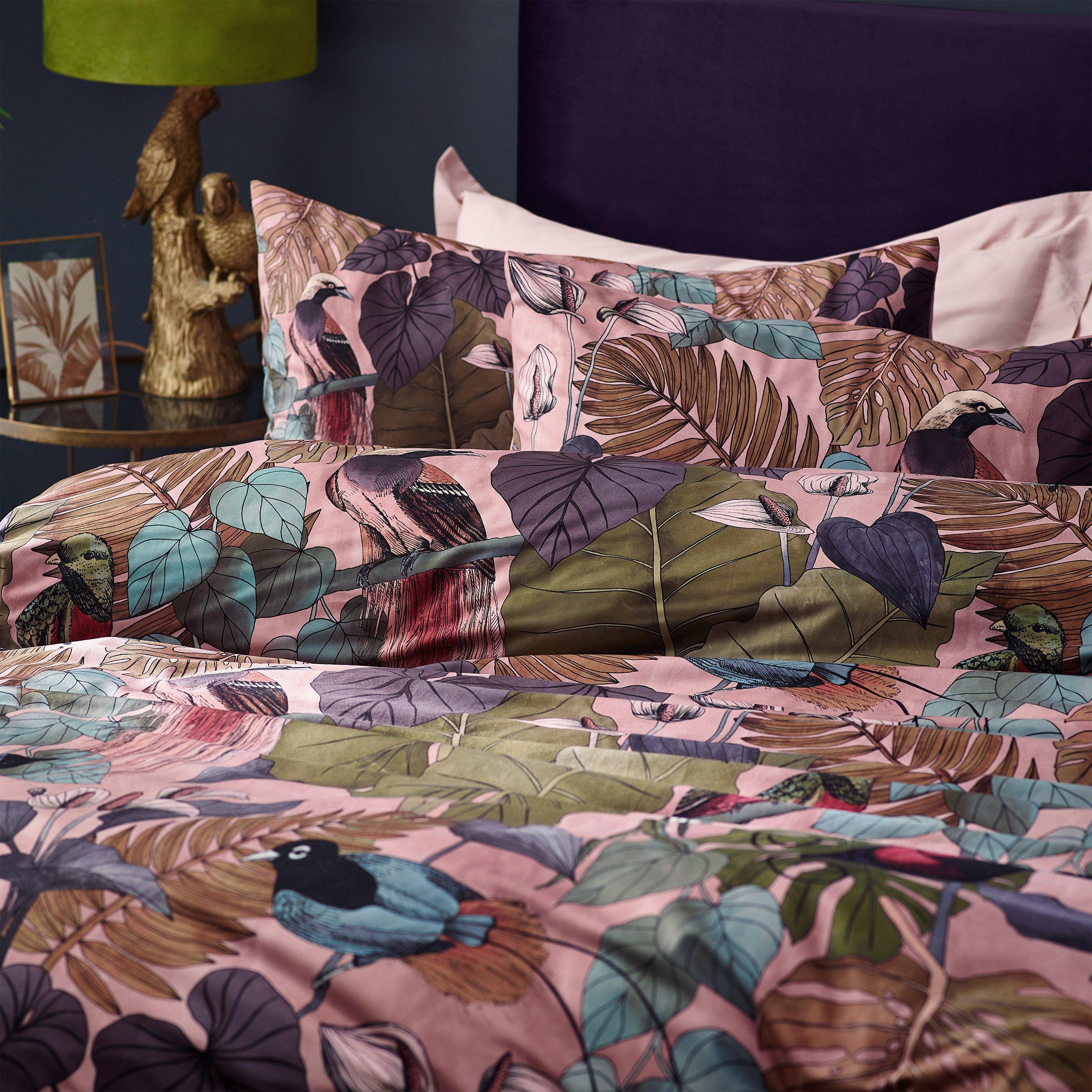 Dusky Blush - Wylder - Moriyo Tropical Velvet Duvet Set - 4
