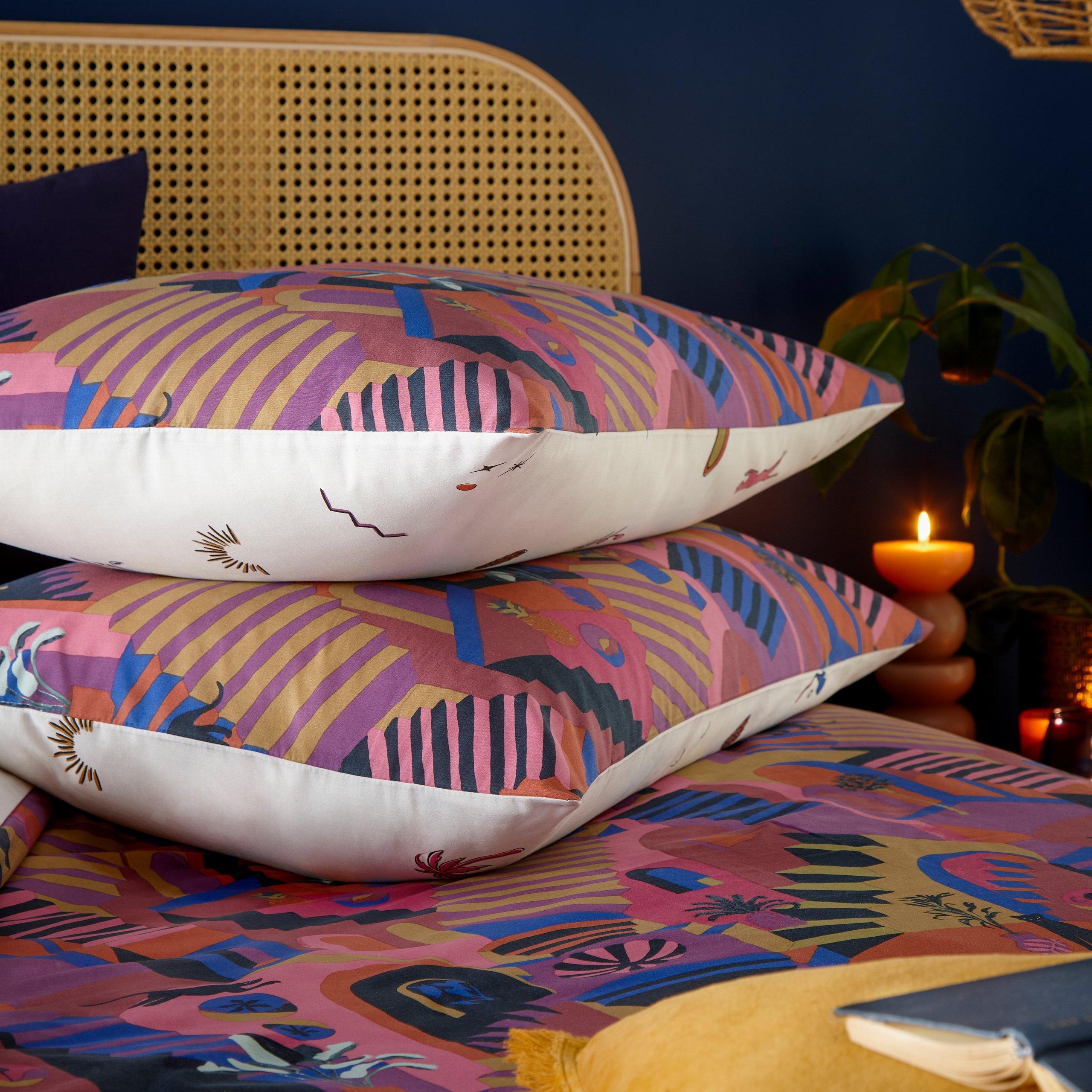 Magenta - furn. - Eivissa Abstract Duvet Set - 3