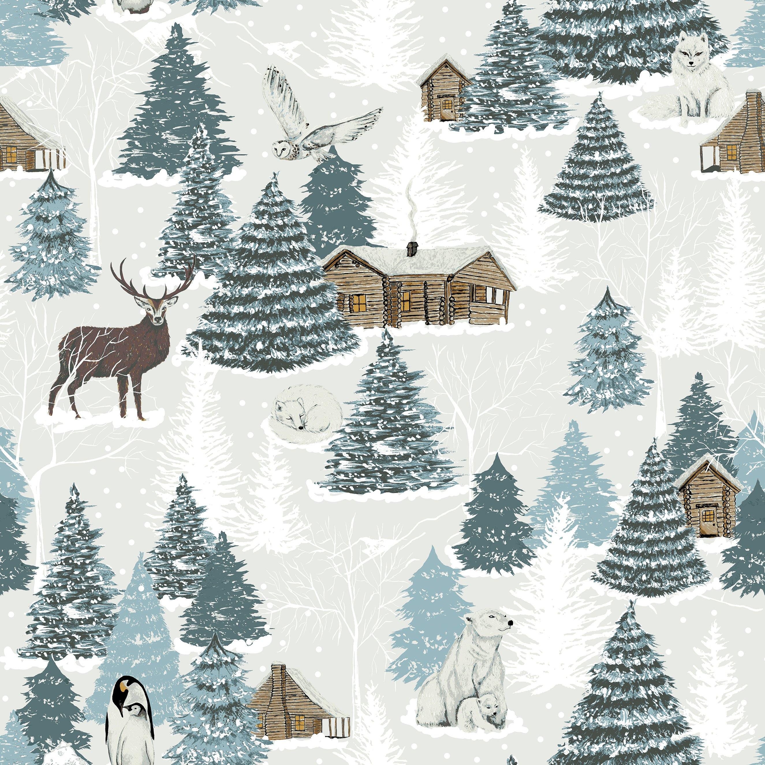 Blue - furn. - Arcticus Arctic Animal Duvet Set - 6