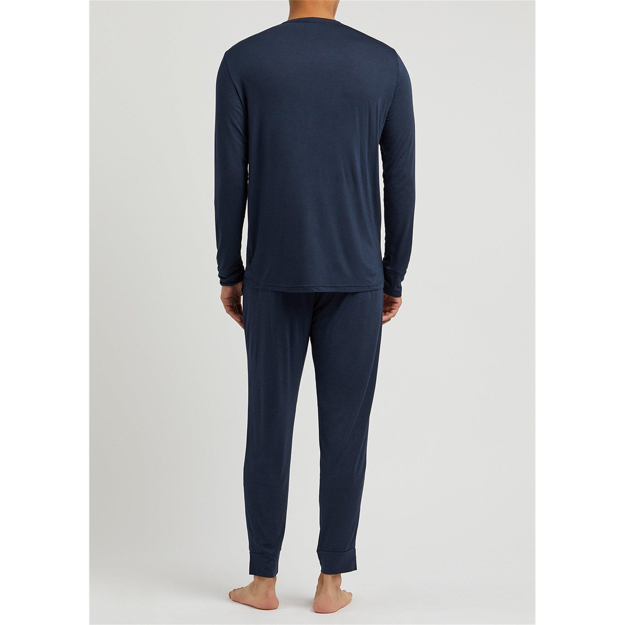 DARK BLUE - Calvin Klein - L/S JOGGER SET - 3