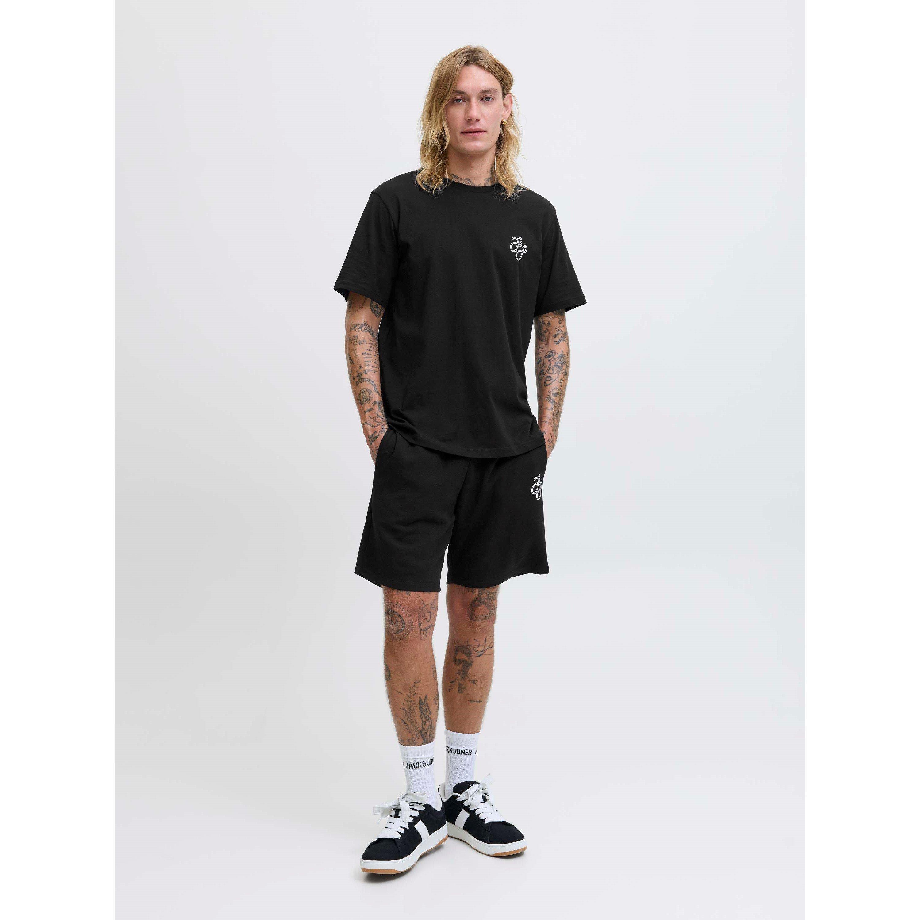 Black - Jack and Jones - T-Shirt and Short Set Mens - 2