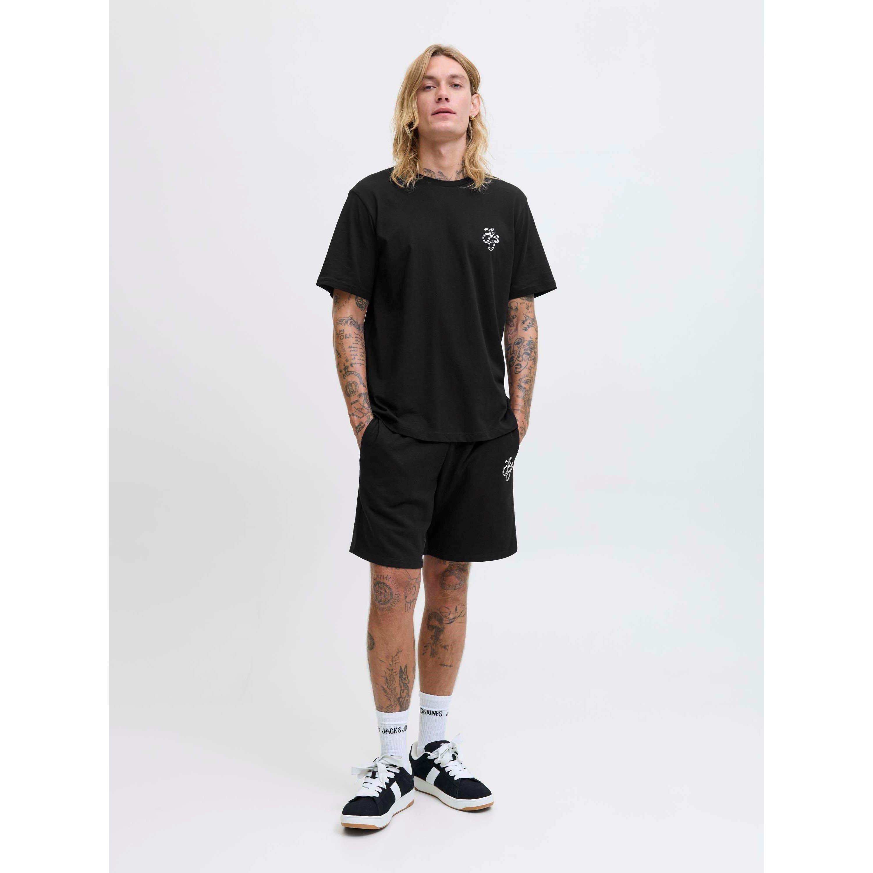 Black - Jack and Jones - T-Shirt and Short Set Mens - 6