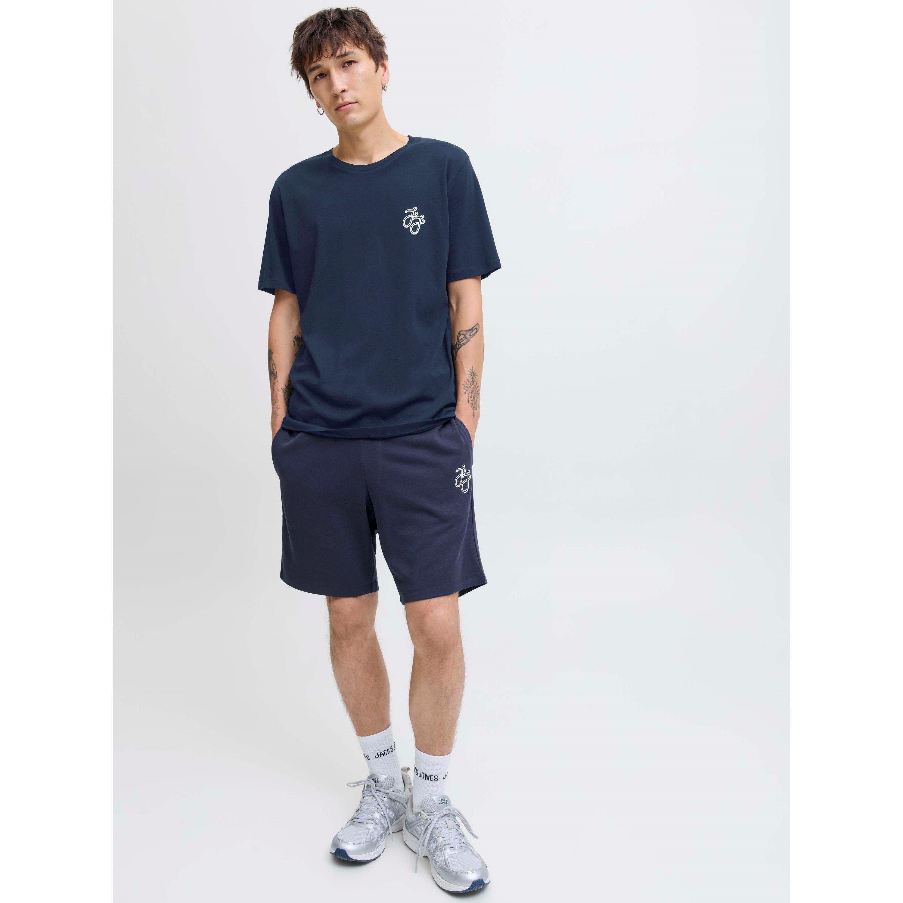 Navy Blazer - Jack and Jones - JJ T-Shirt and Short Set Mens - 6