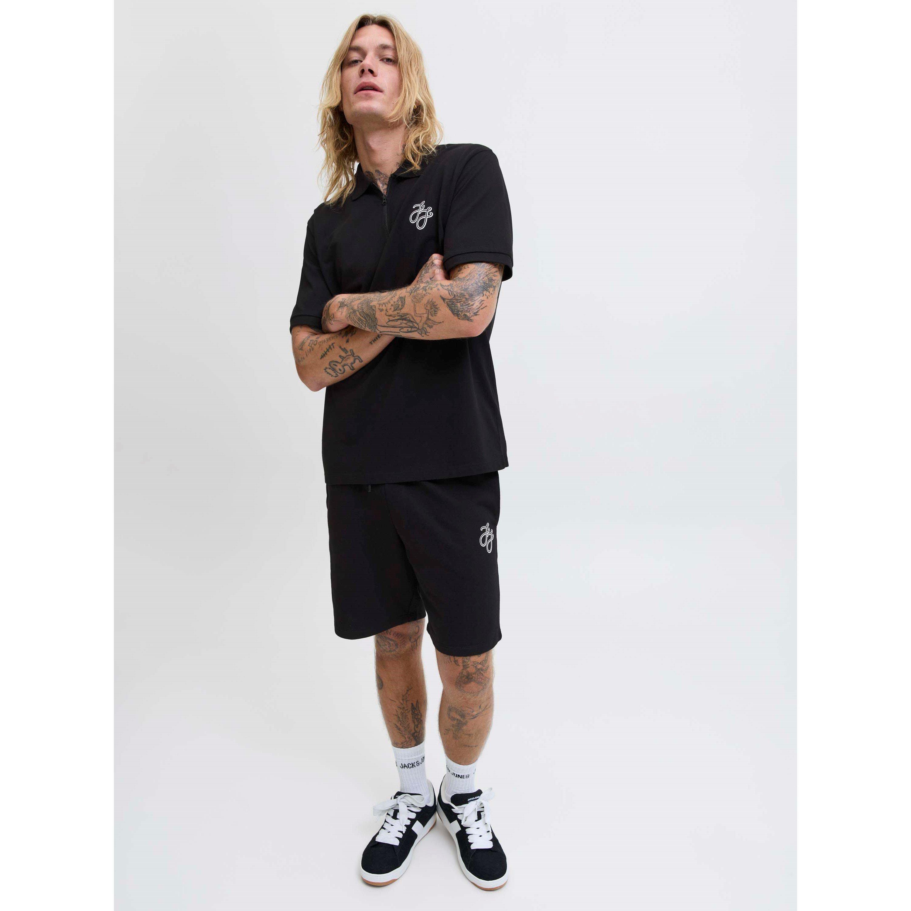 Sort - Jack and Jones - Zip Polo and Short Set - 6