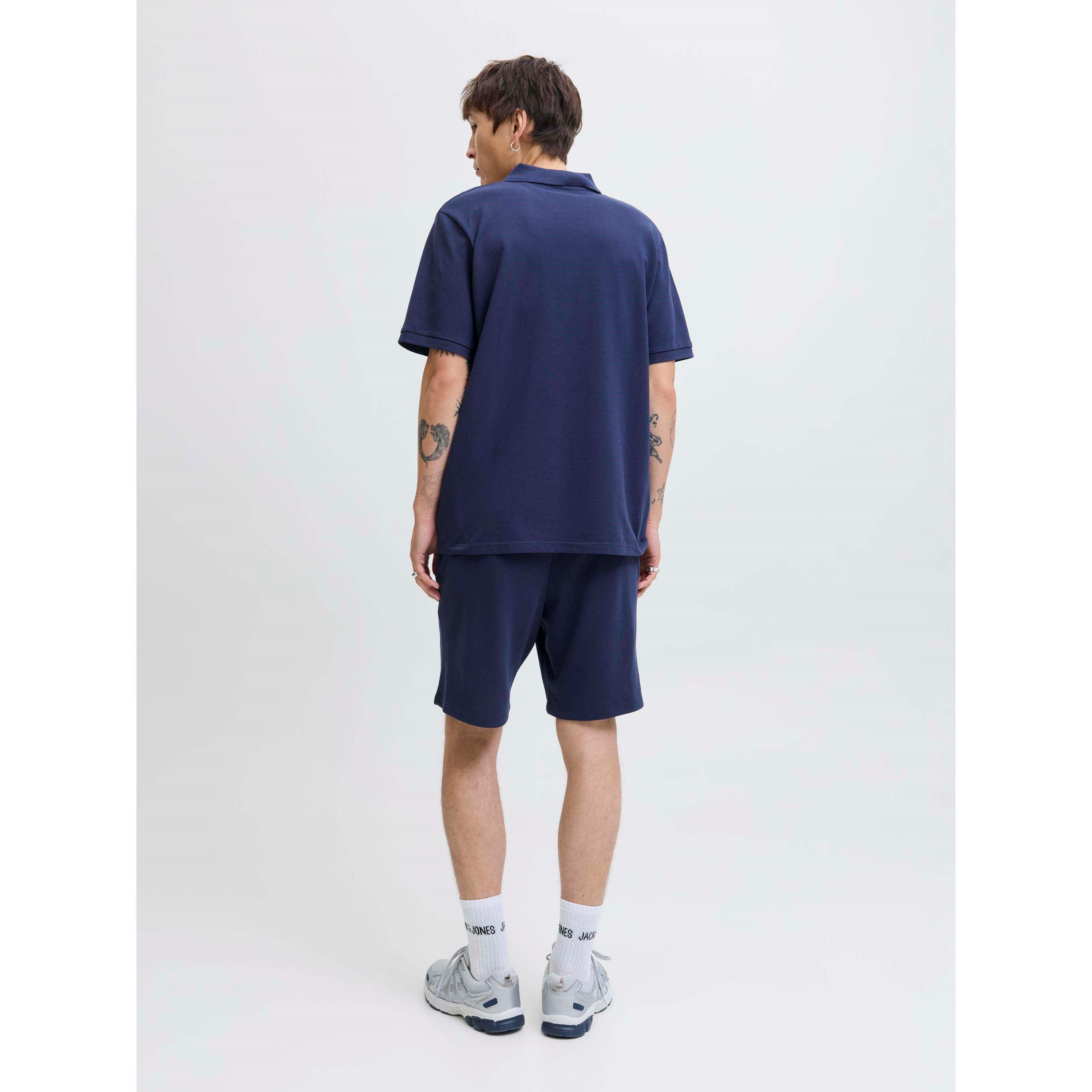 Navy Blazer - Jack and Jones - Zip Polo and Short Set - 3