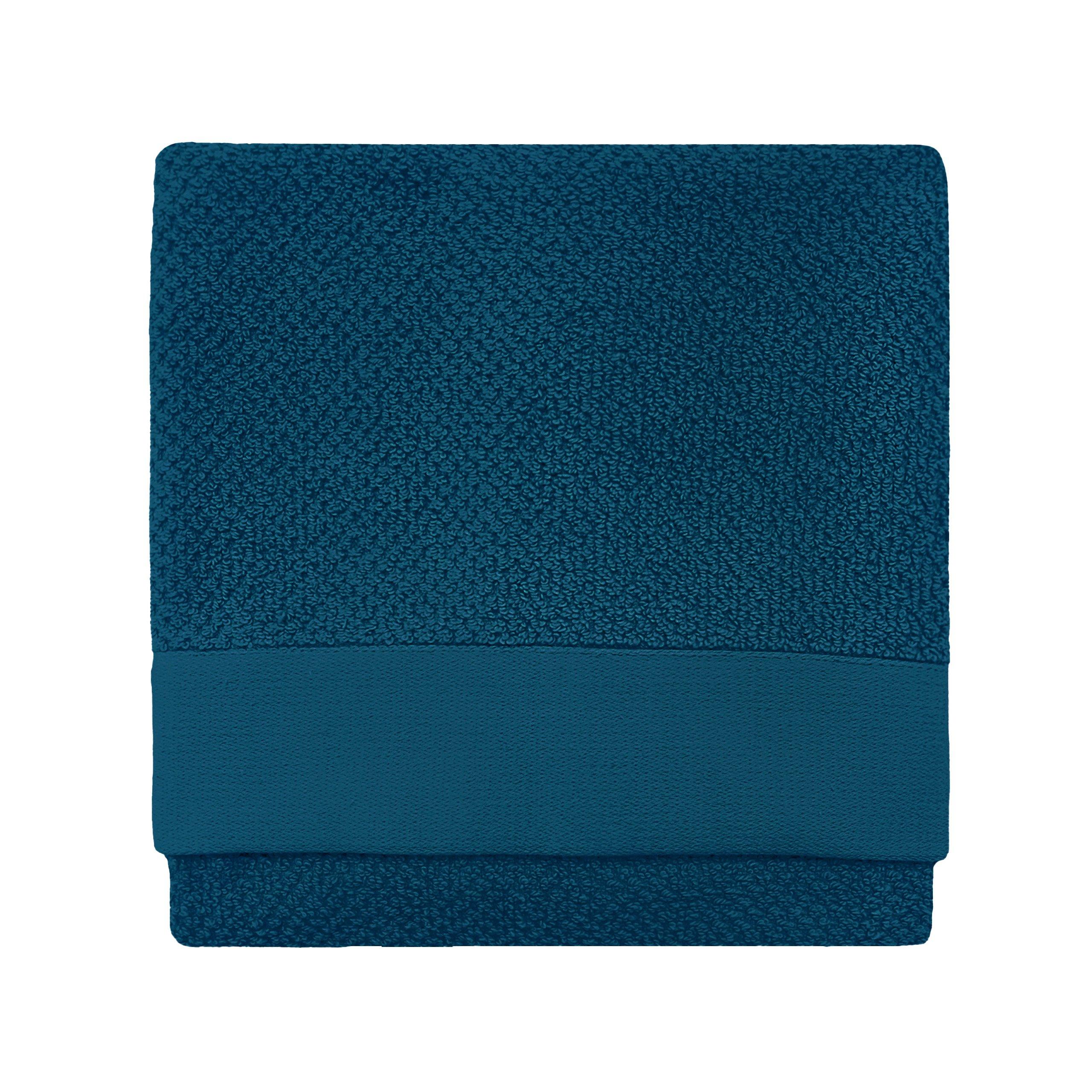 Blue - furn. - Textured Weave Towel - 1