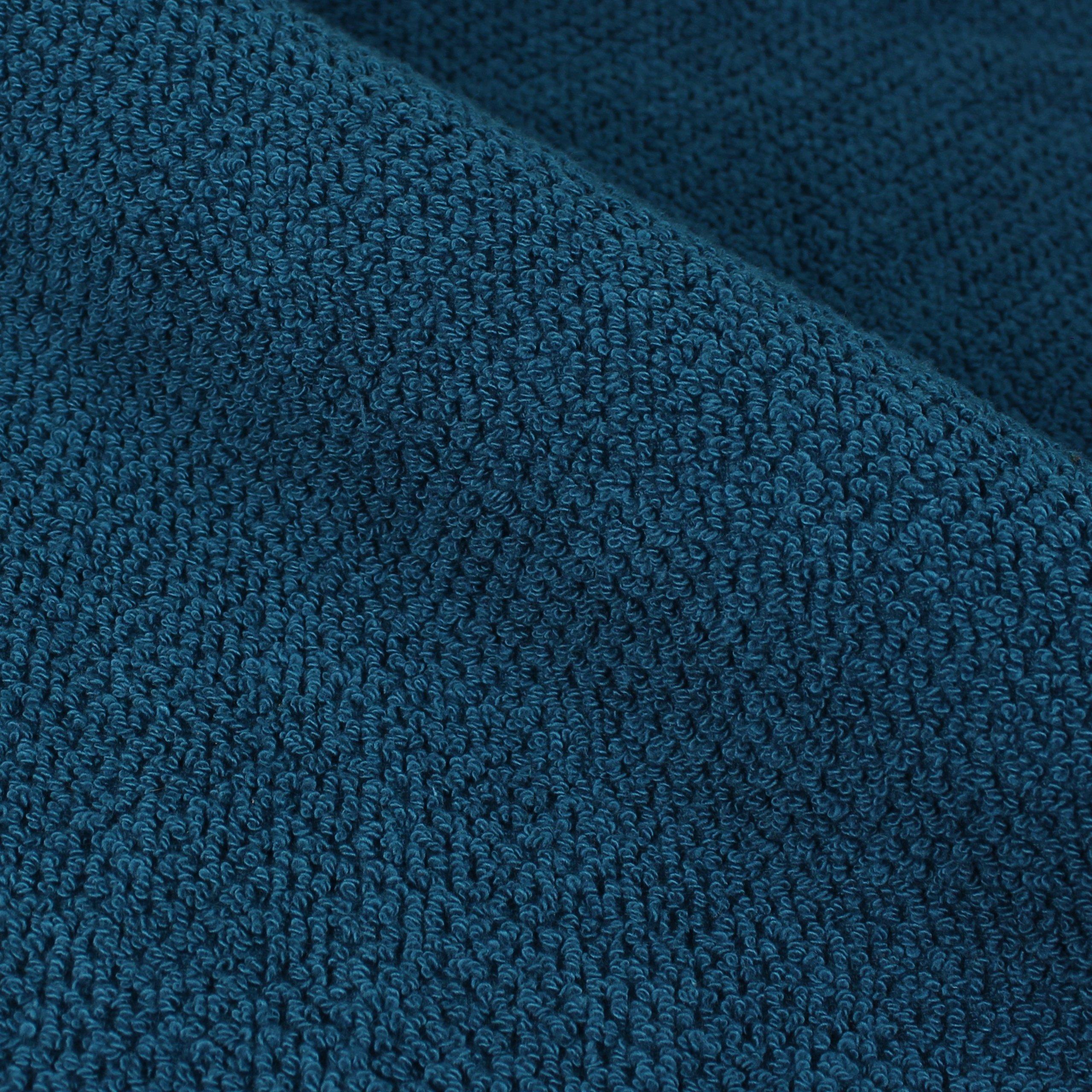 Blue - furn. - Textured Weave Towel - 2