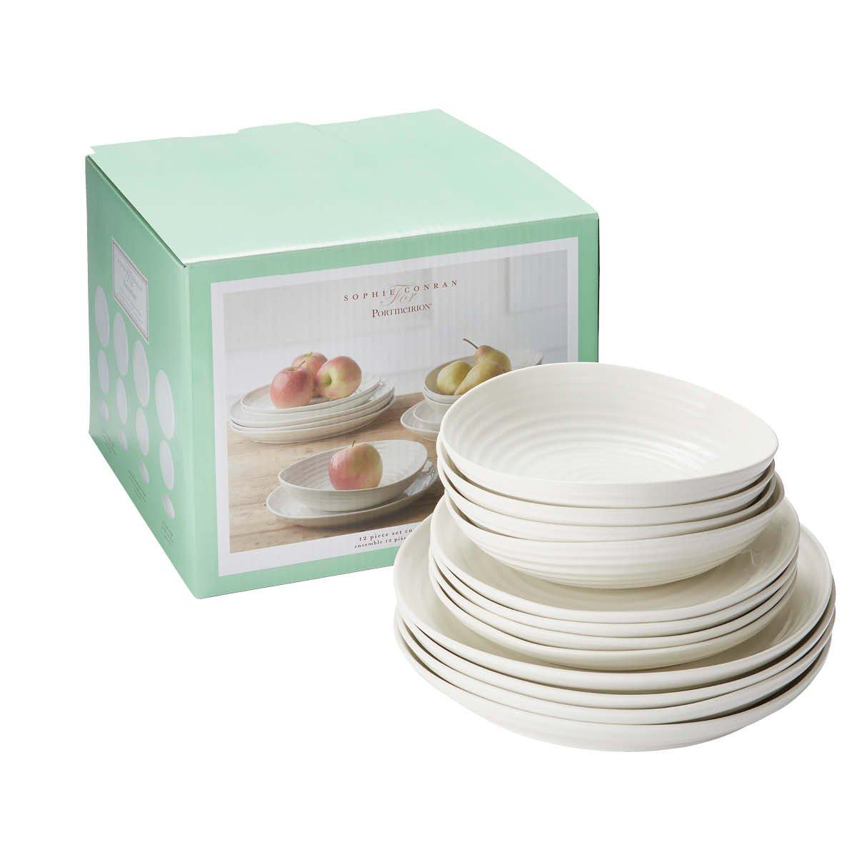 White - Portmeirion - Sophie Conran 12 Piece Dinner Set - 6