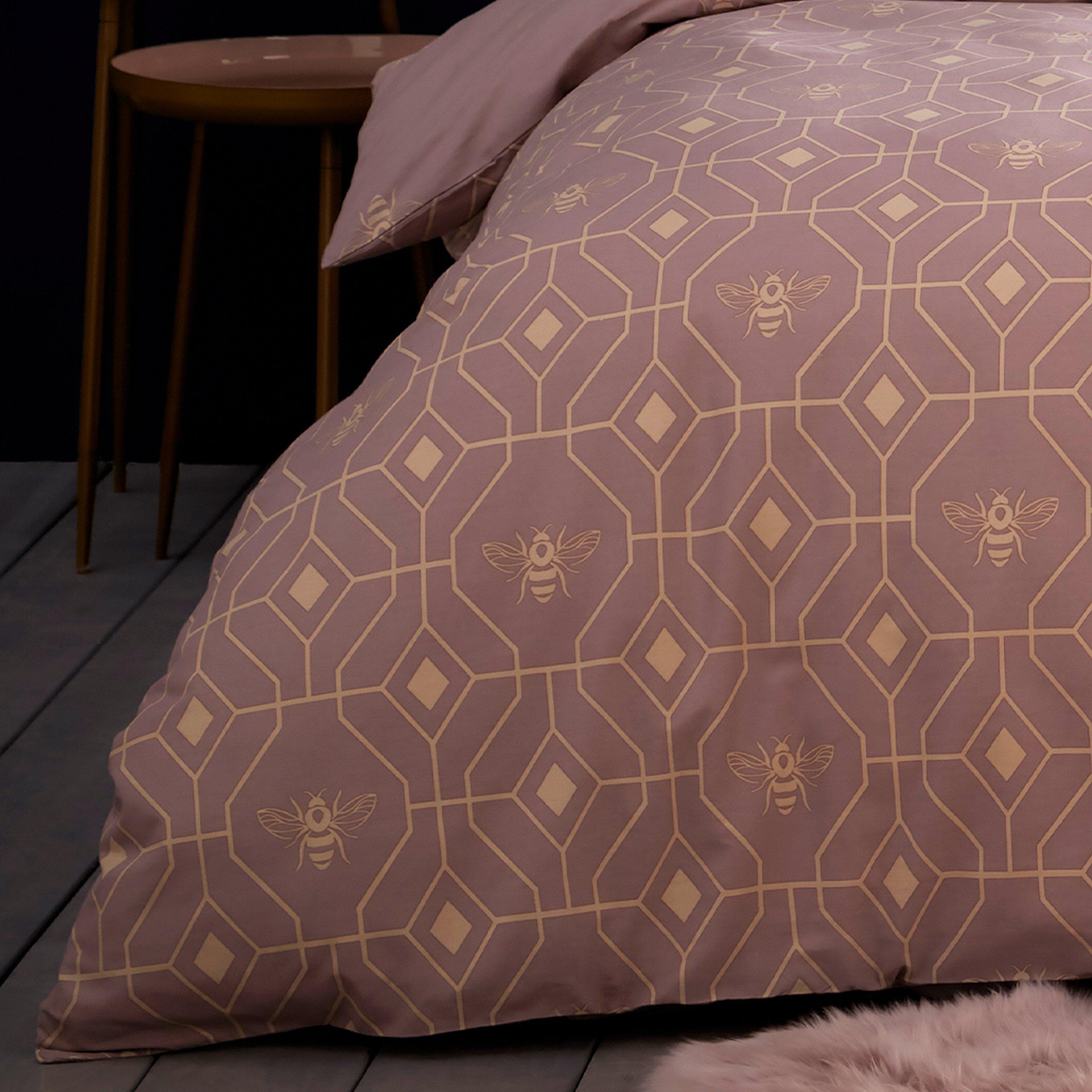 Eau De Nil - furn. - Bee Deco Geometric Duvet Set - 4