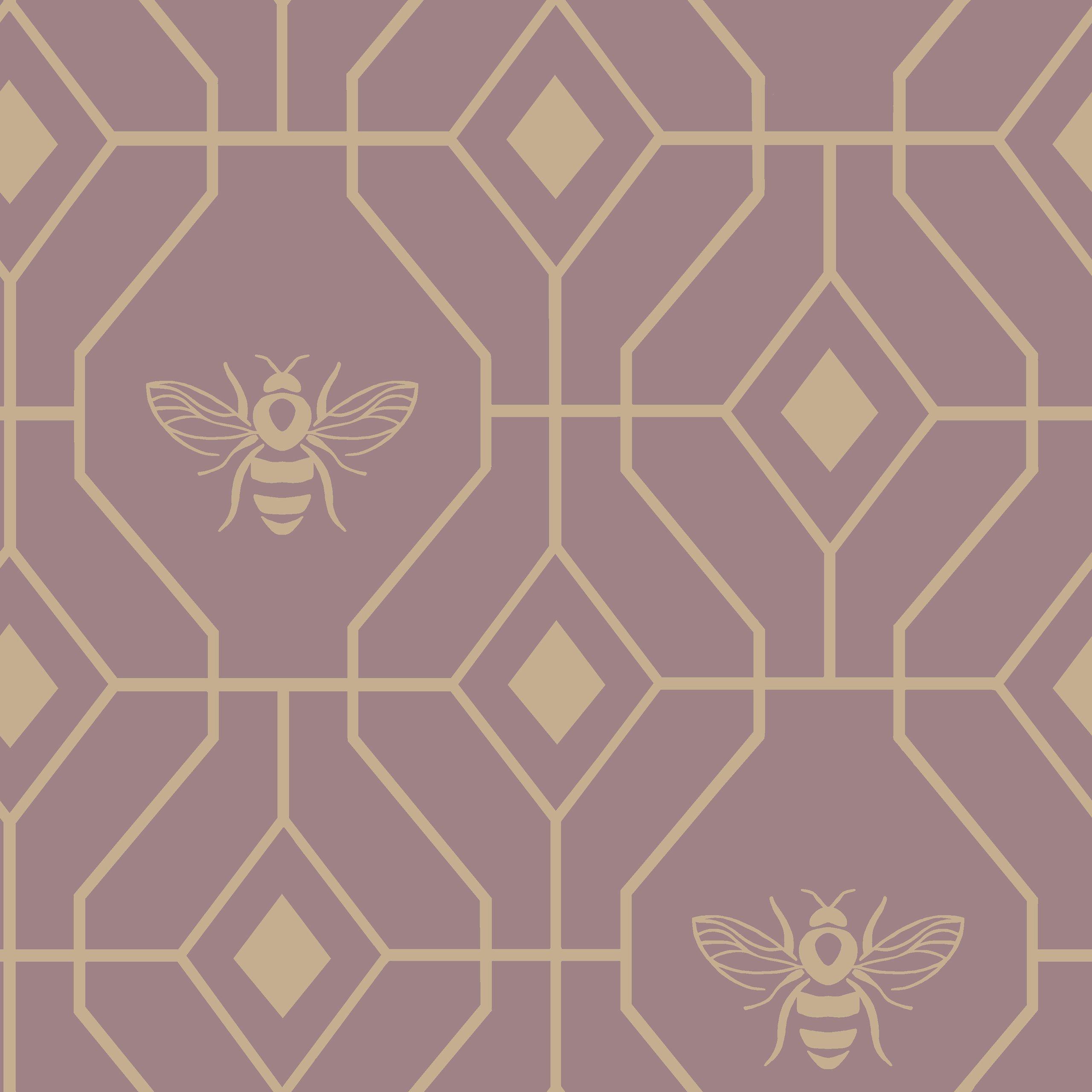 Eau De Nil - furn. - Bee Deco Geometric Duvet Set - 6