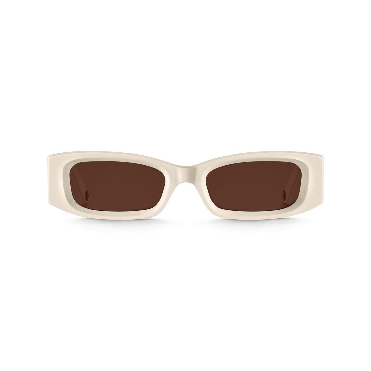 Beige - Thomas Sabo - Kim Slim Rectangular Sunglasses - 3