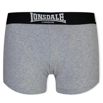 Lonsdale 2 Pack Boxer Shorts Junior Boys