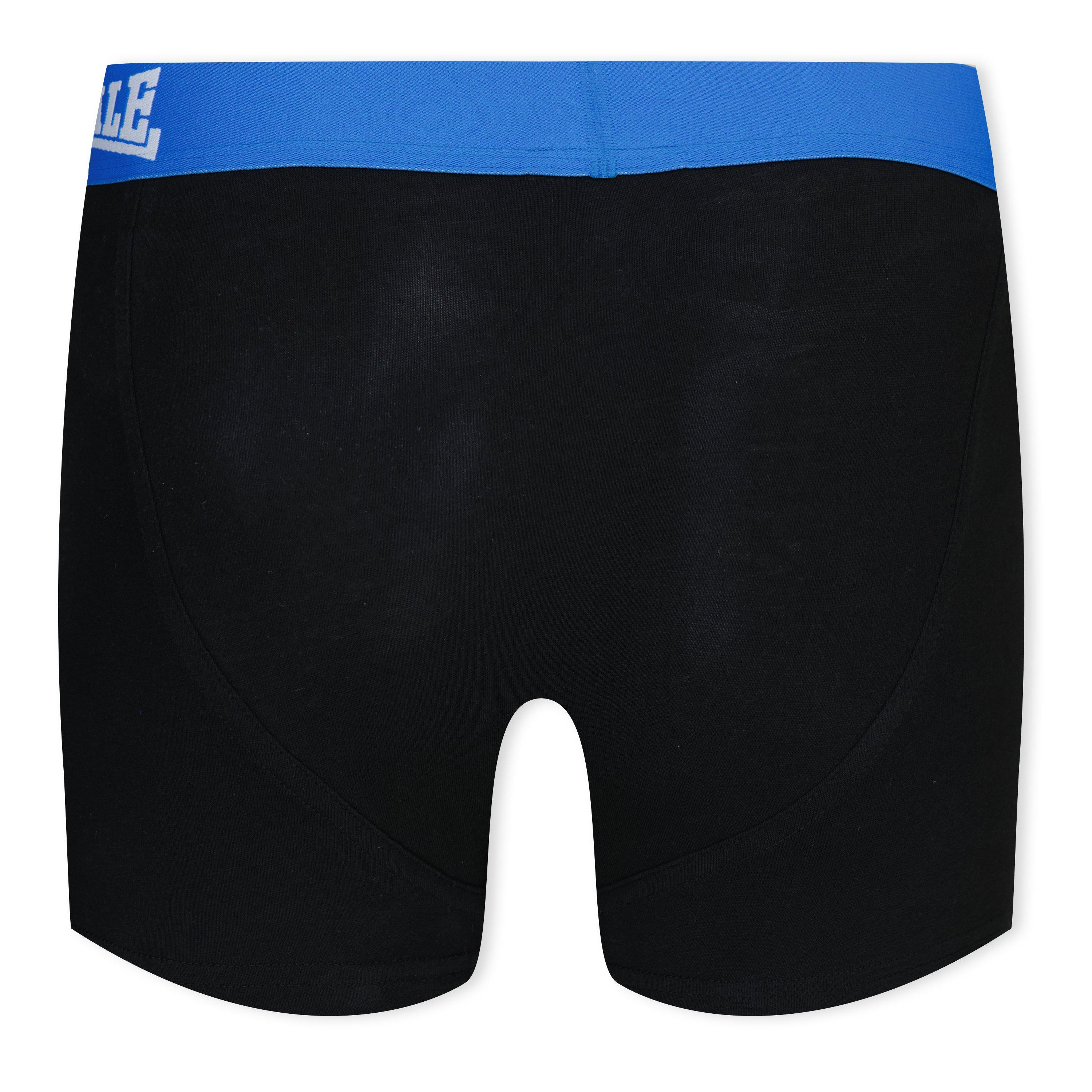 Sort/Brt Blå - Lonsdale - 2 Pack Trunk Shorts Junior Boys - 2