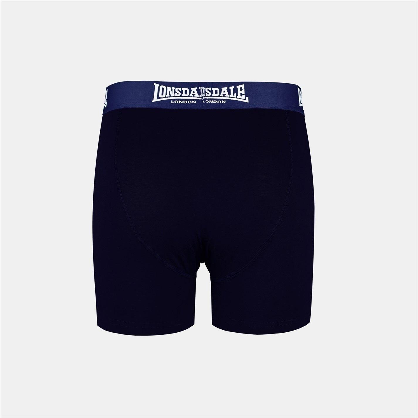 Navy - Lonsdale - Lonsdale Trunk Shorts 2 Pack Boys - 2