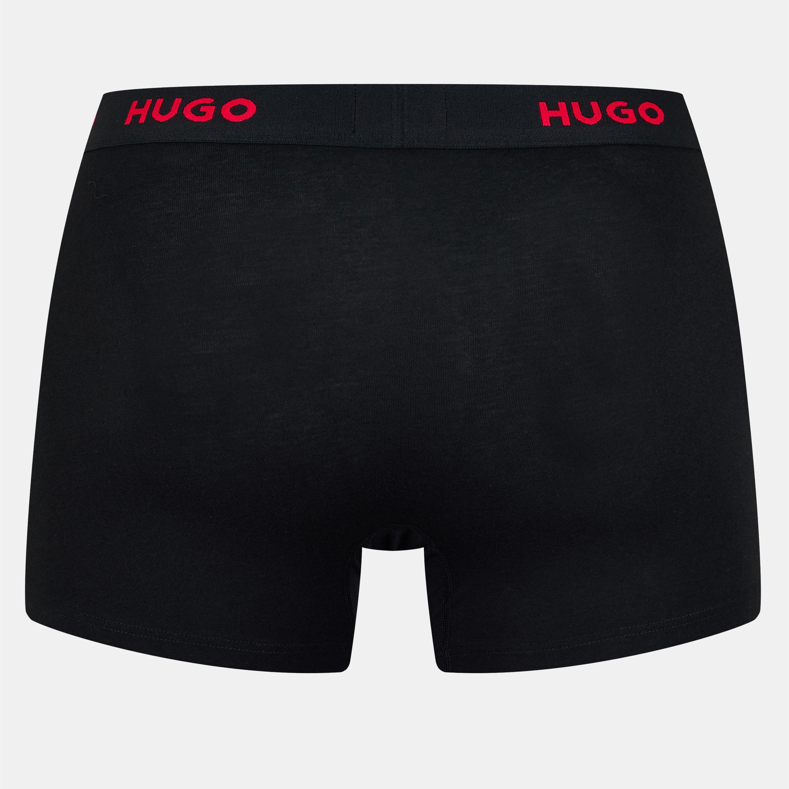 Blk/Blk/Blk 972 - Hugo - Men's Triple Pack Trunks - 2