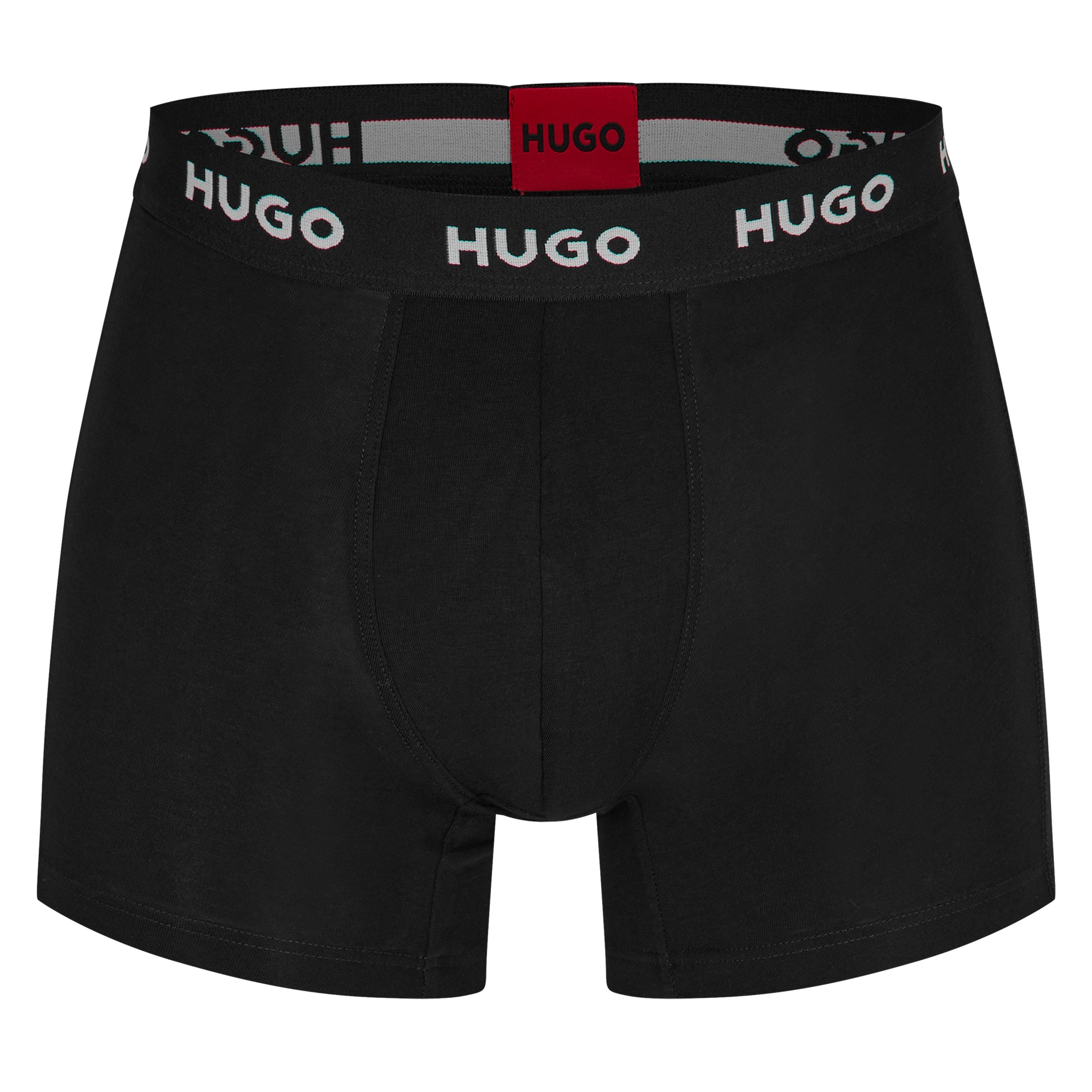 Hugo Men's Triple Pack Trunks - Black - Small