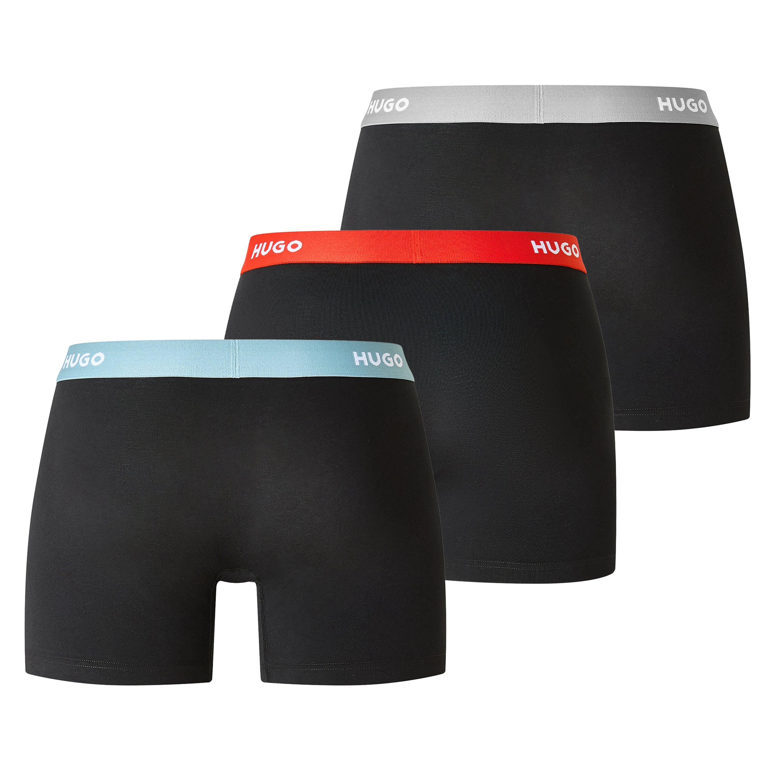 Black - Hugo - Men's Triple Pack Trunks - 2