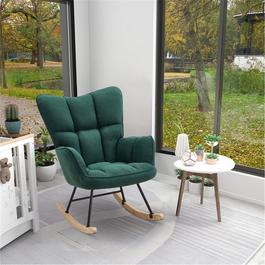 Cottonfy UK Tufted Upholstered Rocking Chair