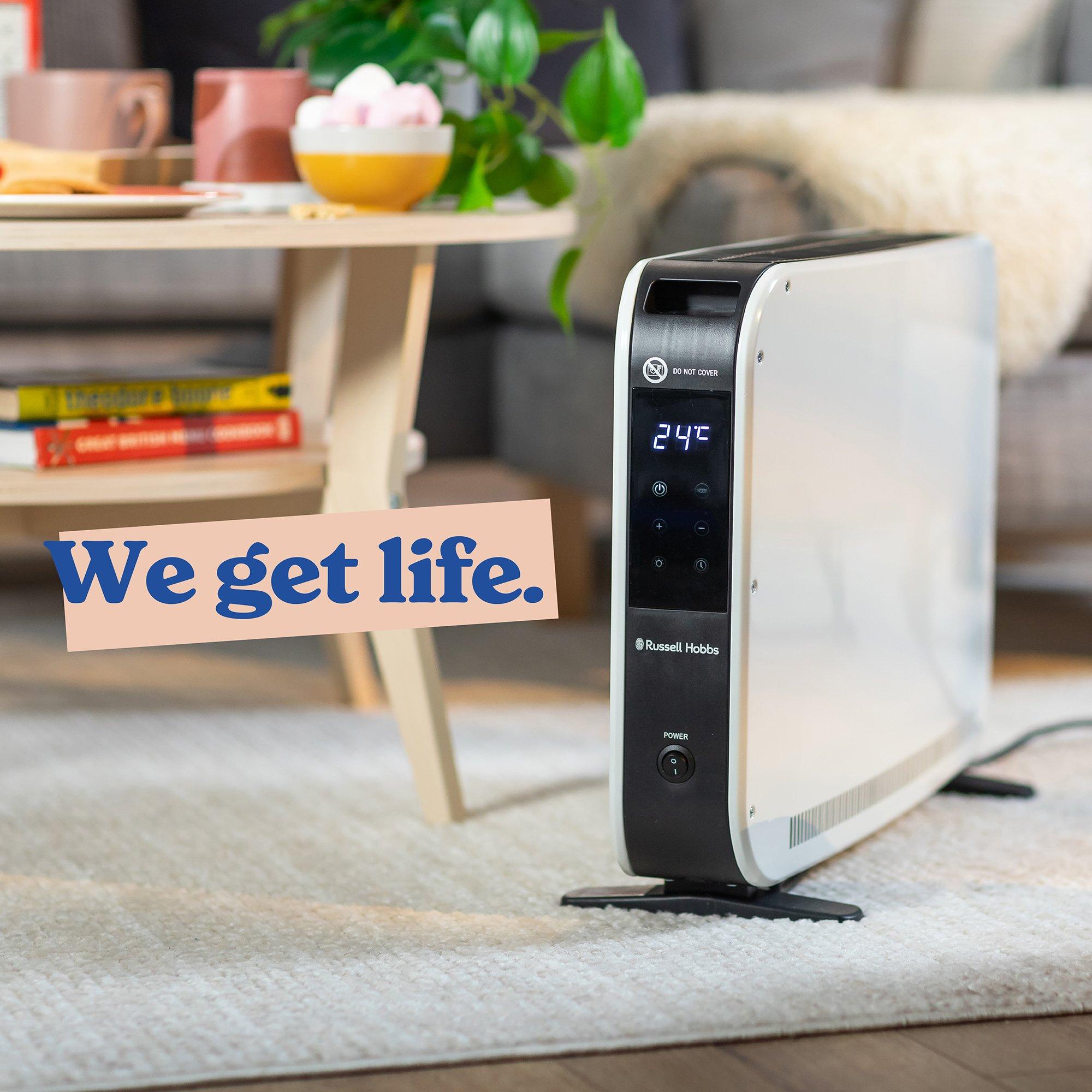 White - Russell Hobbs - RHCVH2003 2kW Digital Touch Convection Heater - 6