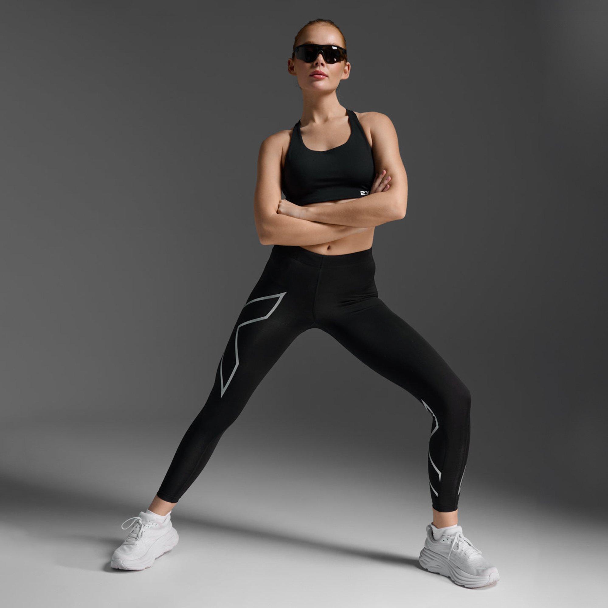 Black/Silver - 2XU - Core Compression Tights Women - 4